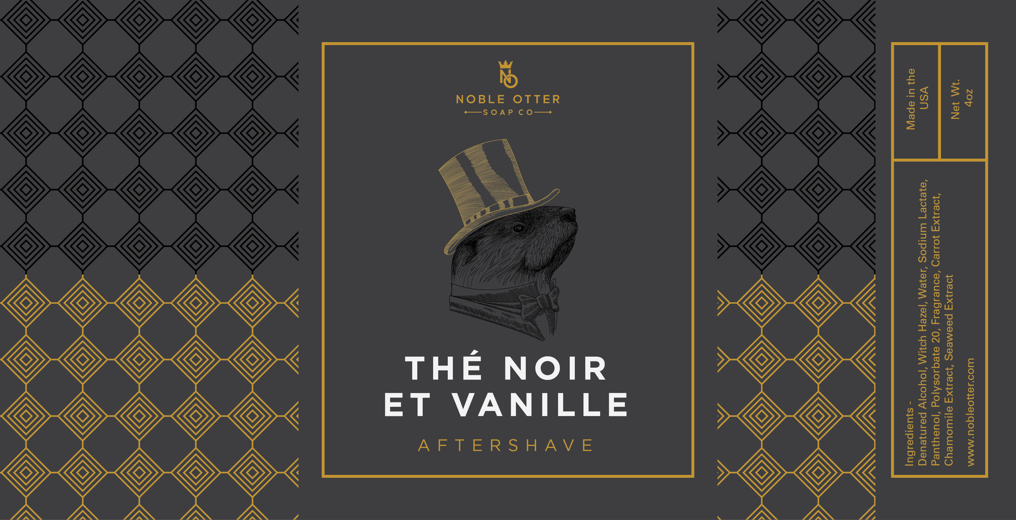 Noble Otter Soap Co. - Thé Noir et Vanille Aftershave
