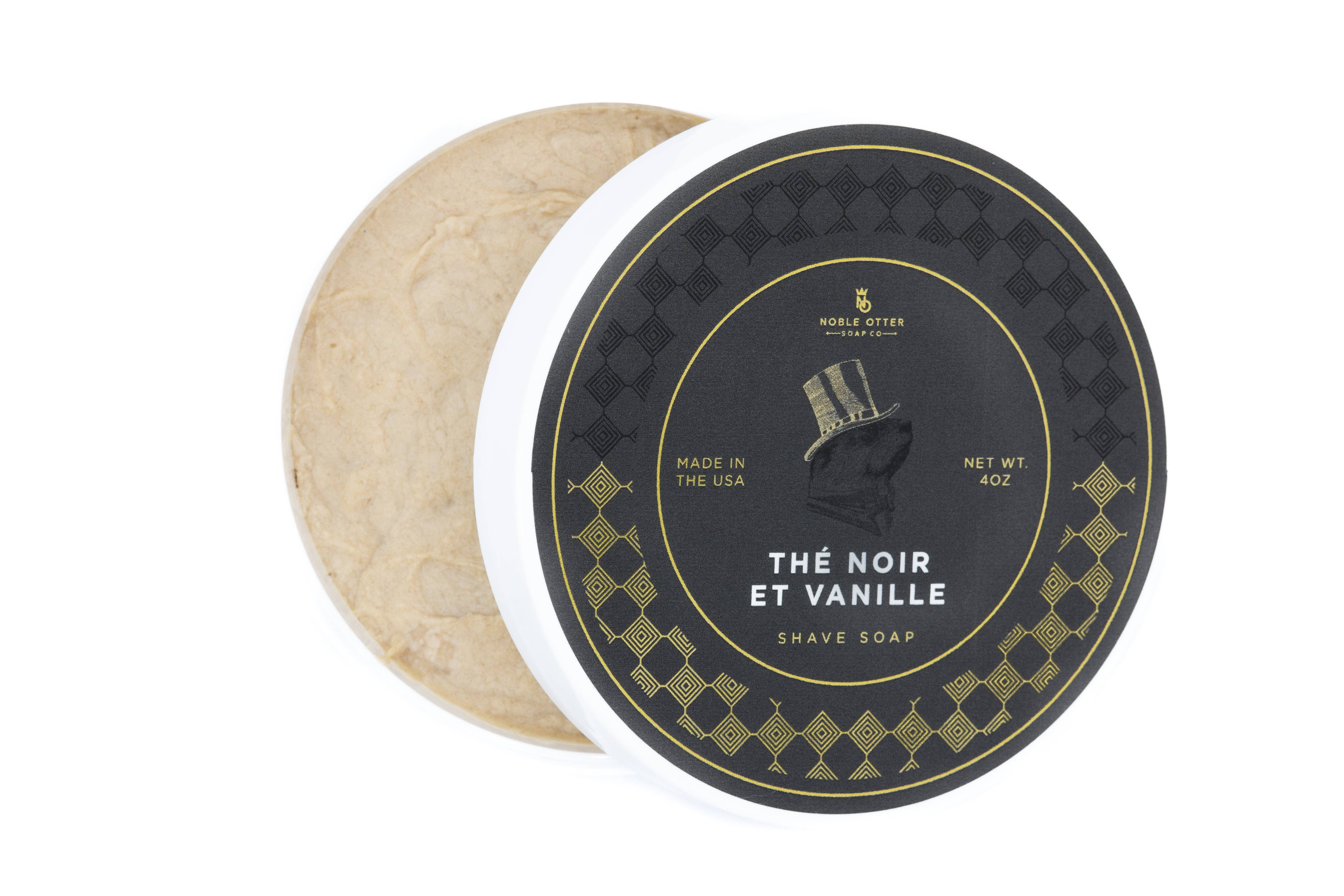 Noble Otter Soap Co. - Thé Noir et Vanille Shave Soap