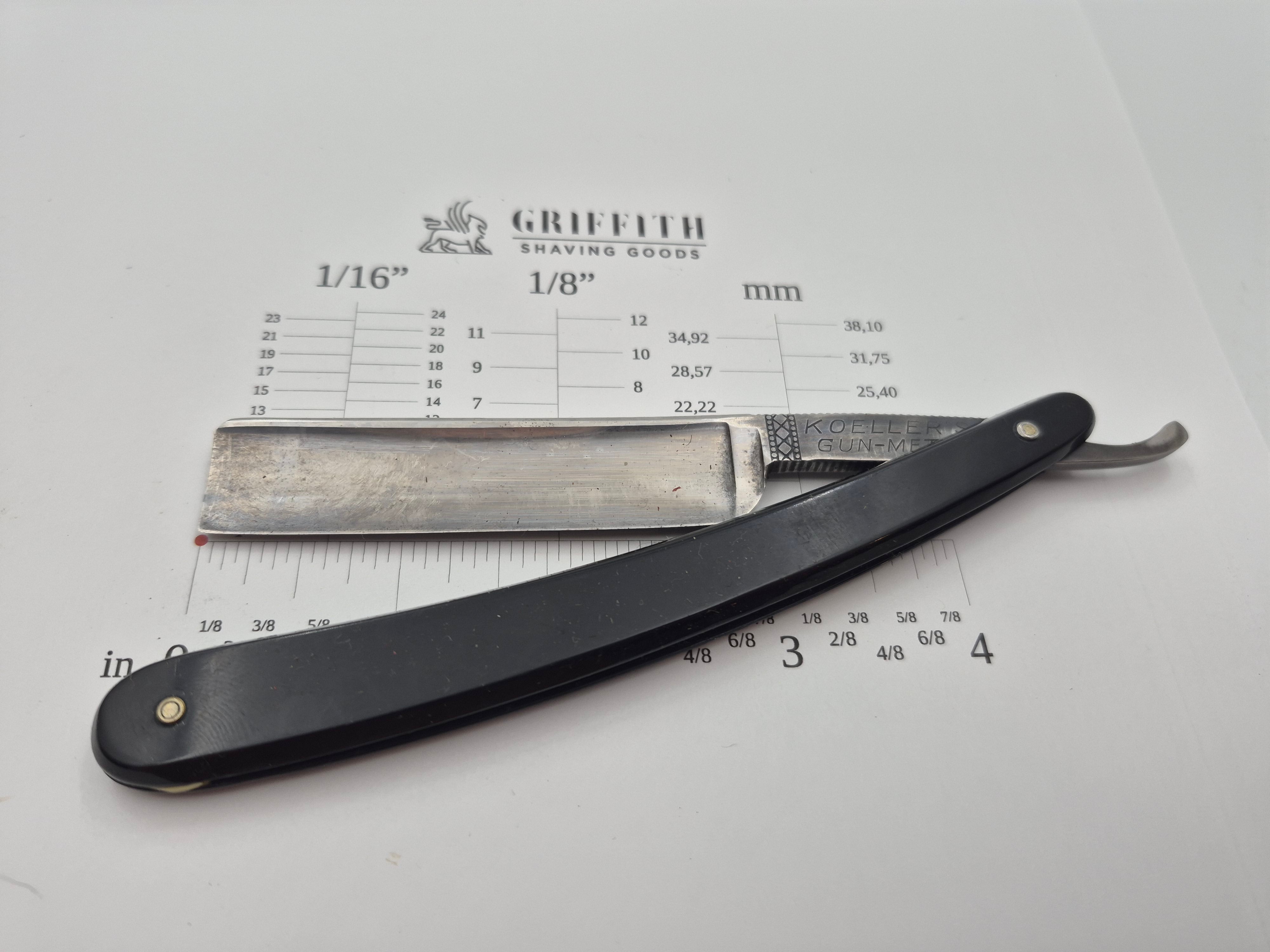 Vintage Koeller Gun Metal Razor for Restoration