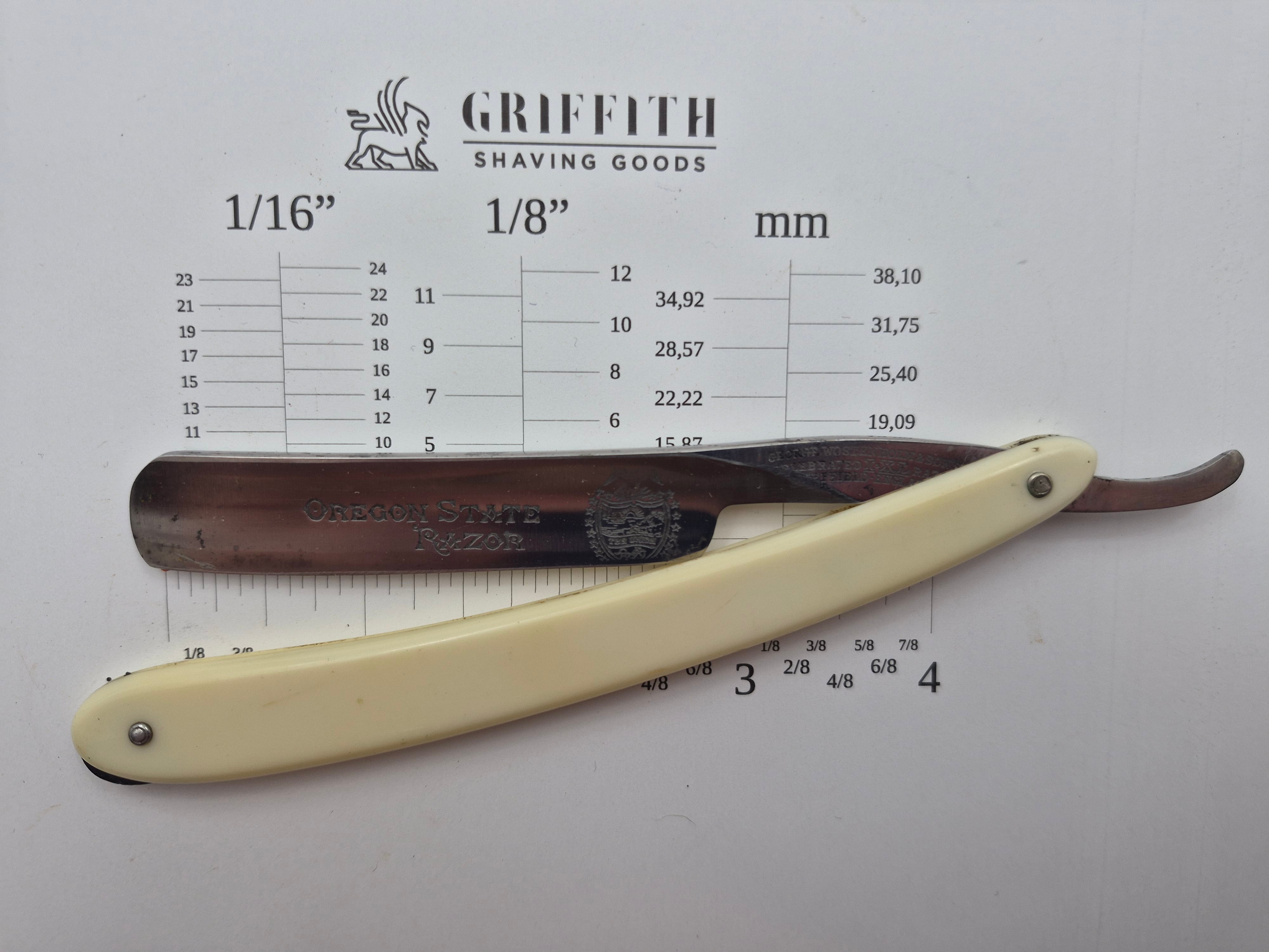 Vintage Wostenholm & Sons Etched Sheffield Razor for Restoration