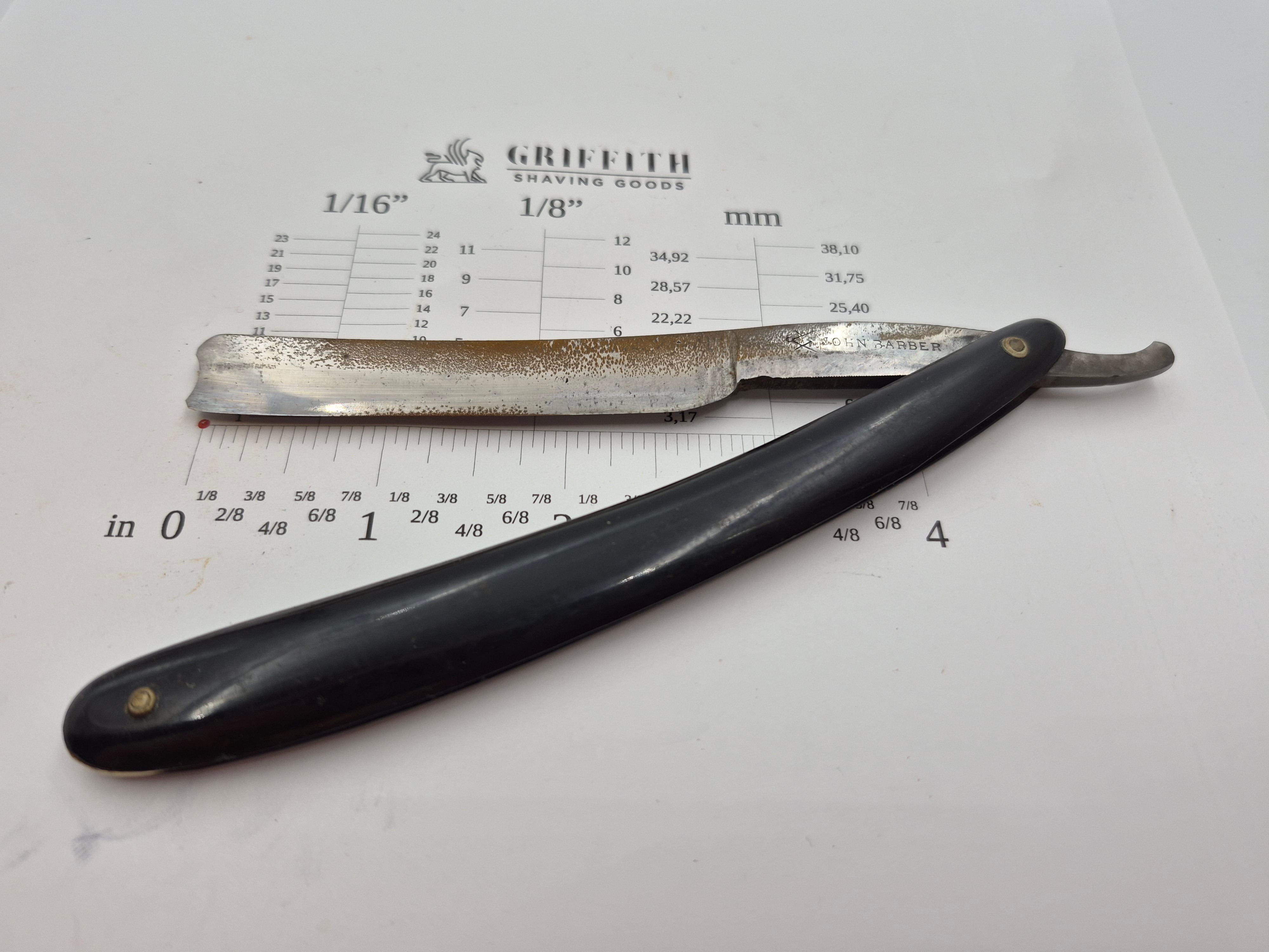 Vintage John Barber Sheffield Razor for Restoration