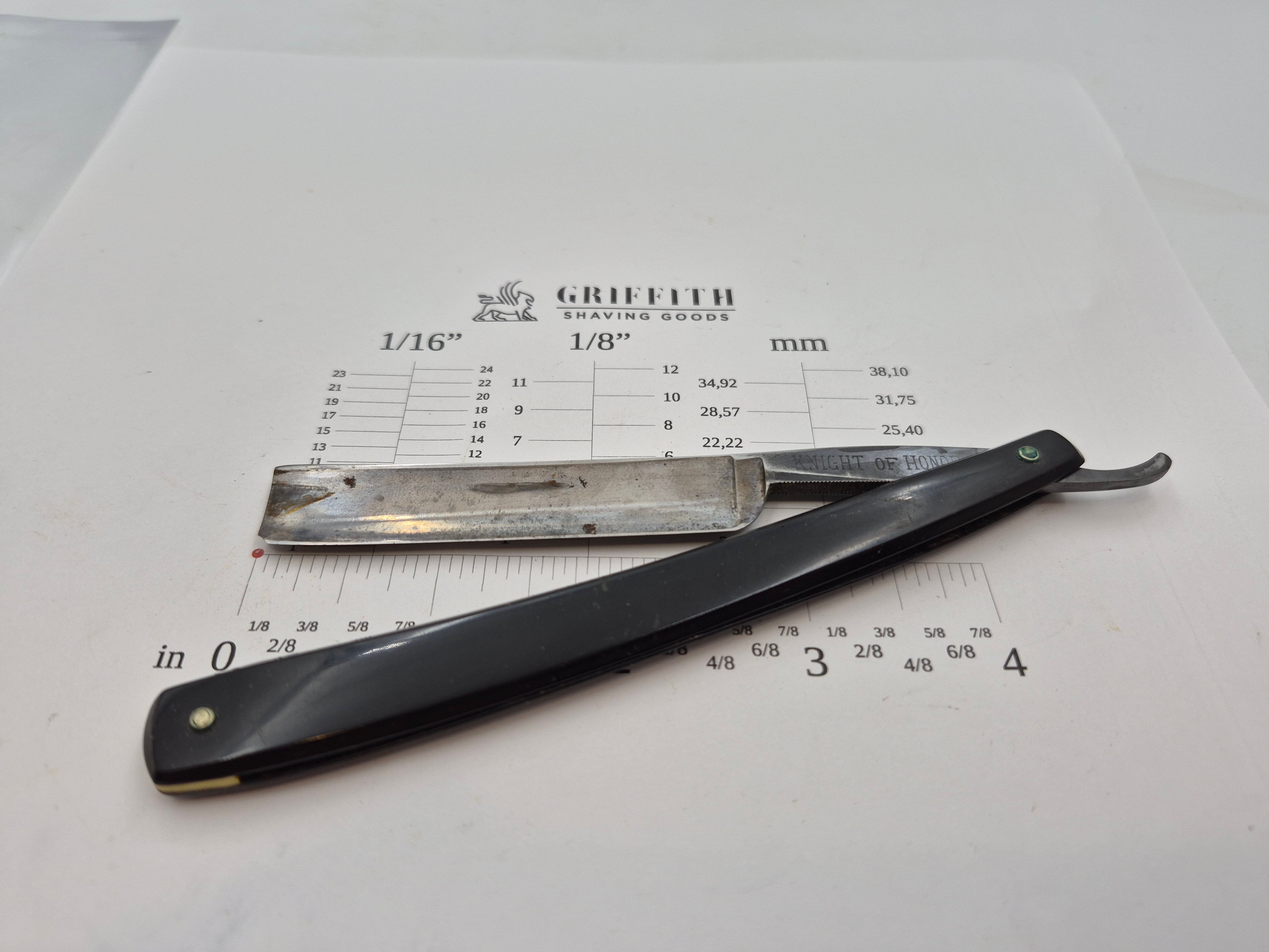 Vintage Hartford Cutlery "Knight of Honor" Razor for Restoration