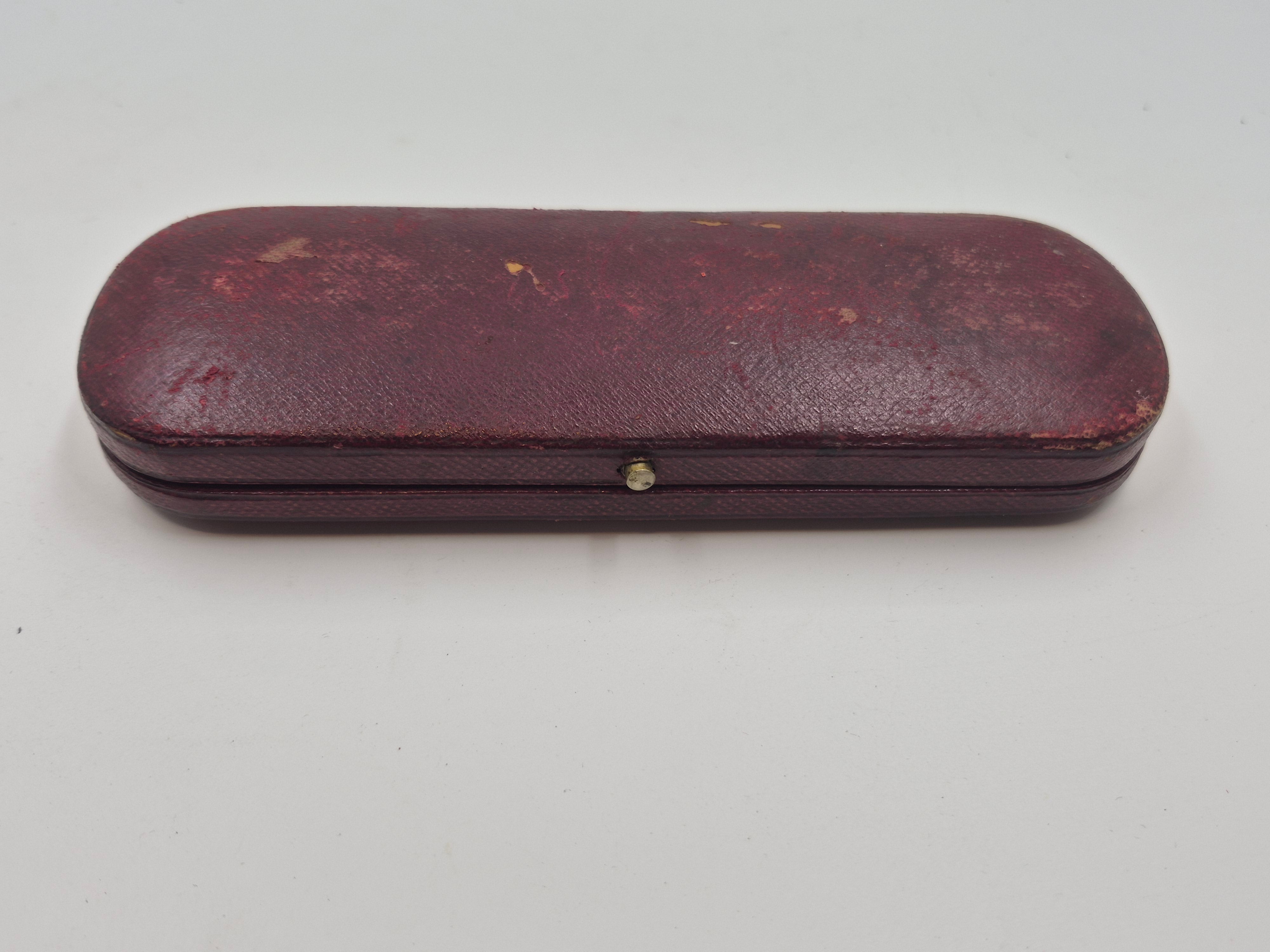 Antique Sheffield Razor Pair Case