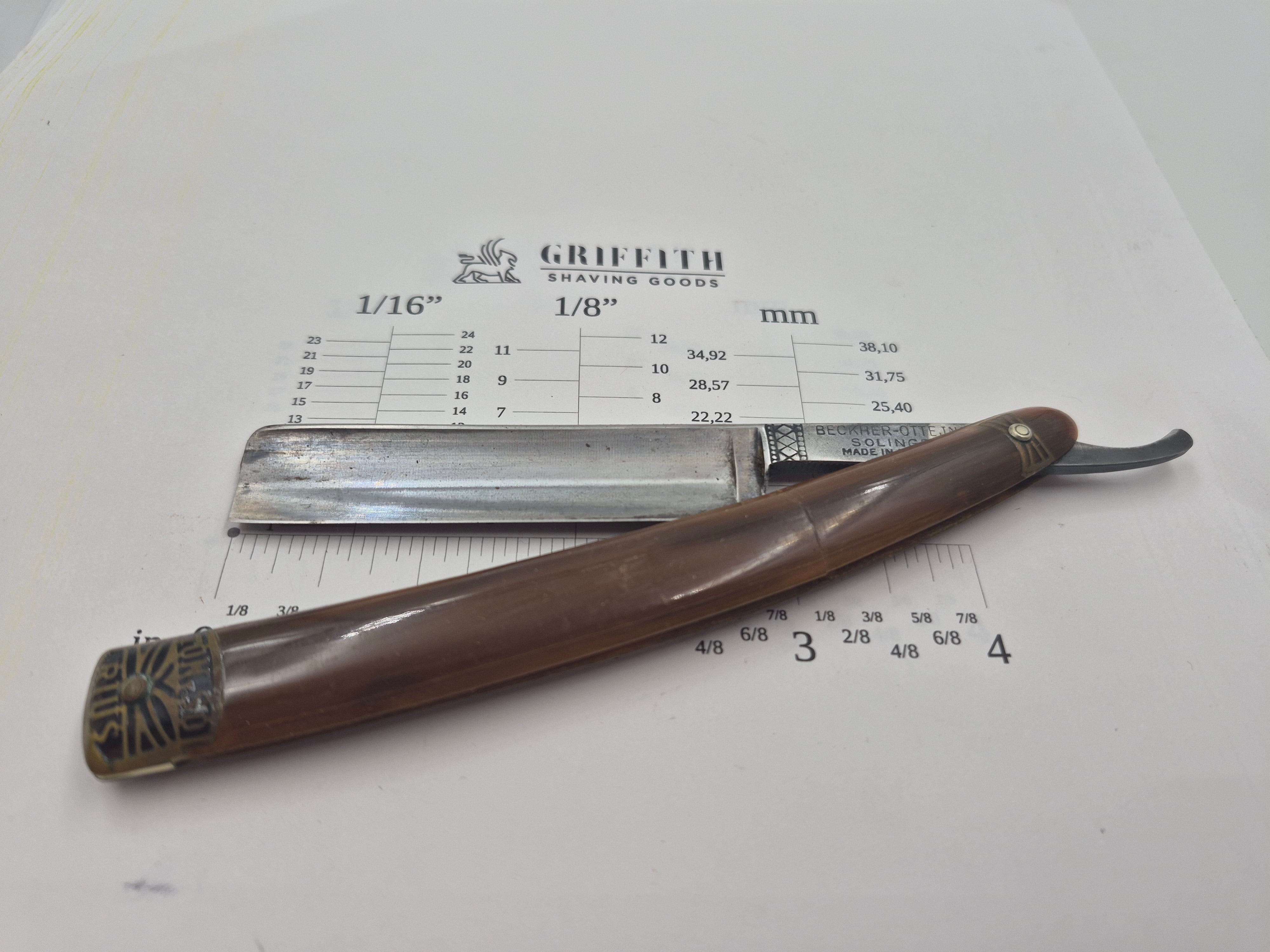 Rasoir droit vintage à restaurer