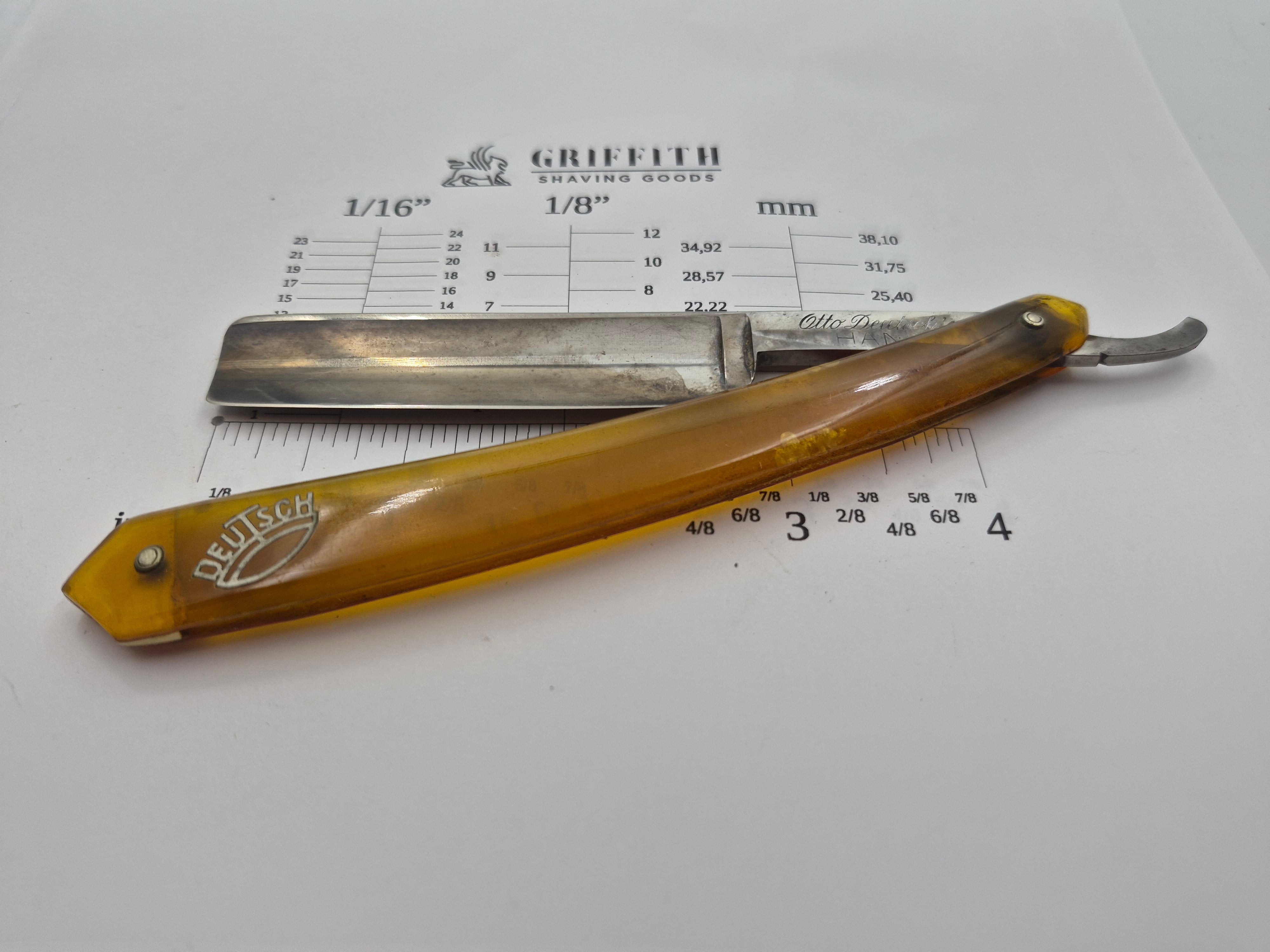 Rasoir droit vintage à restaurer