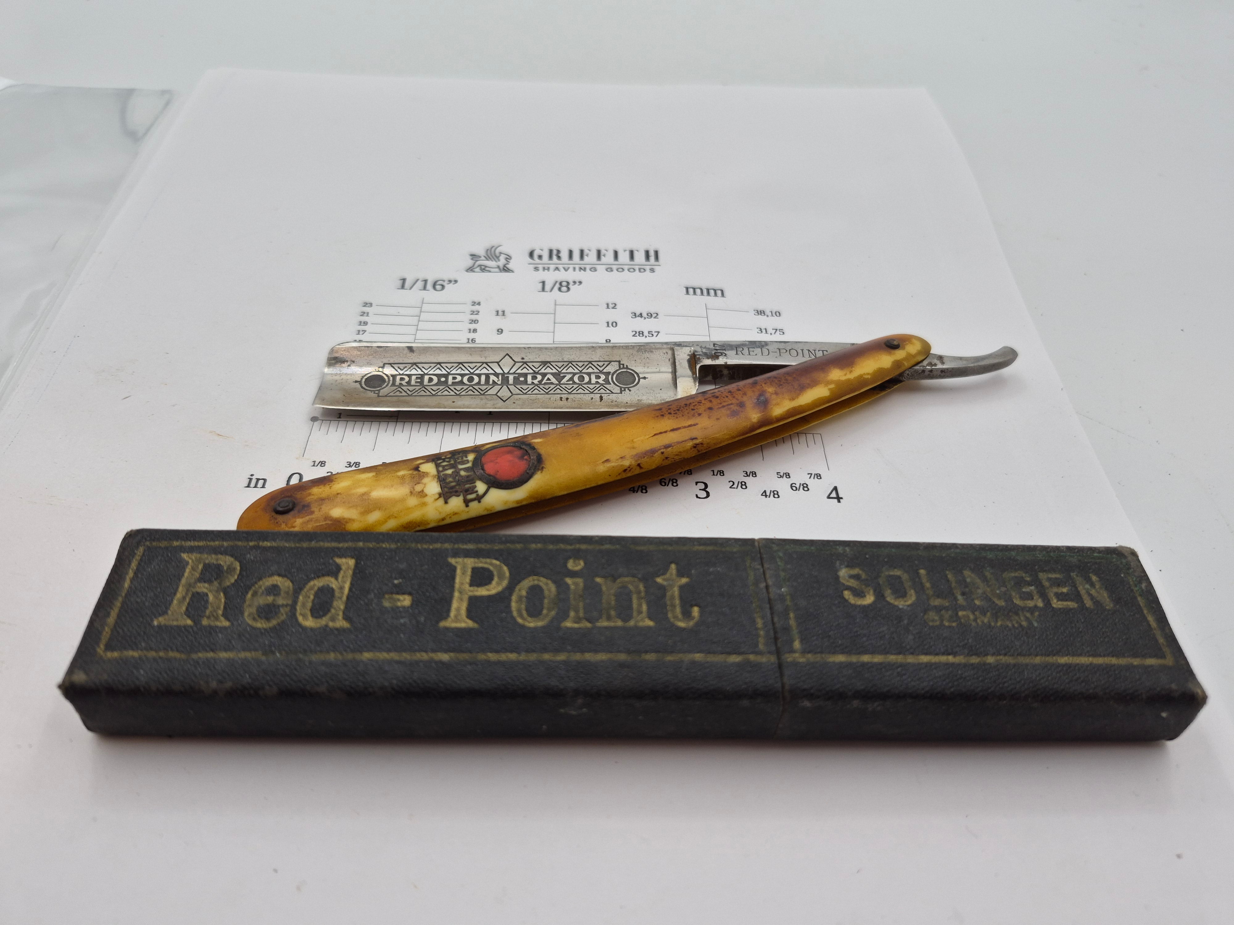 Vintage Anton Wingen Red Point German Razor for Restoration