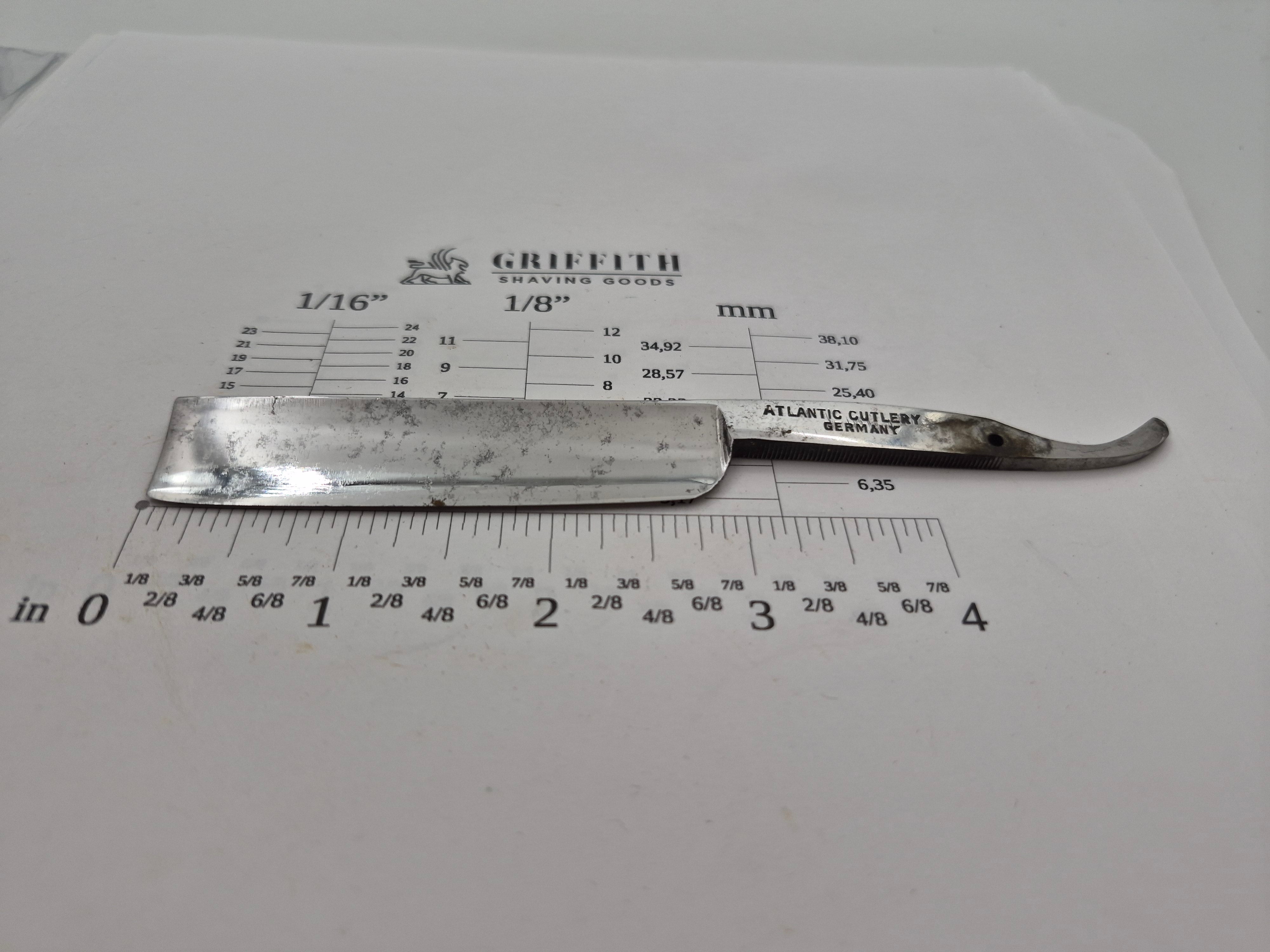 Vintage Atlantic Cutlery German Razor for Restoration