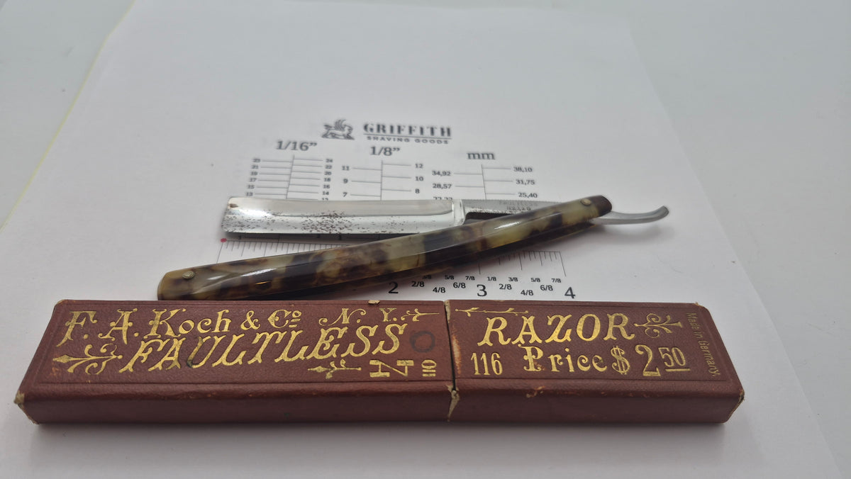 Rasoir droit vintage à restaurer