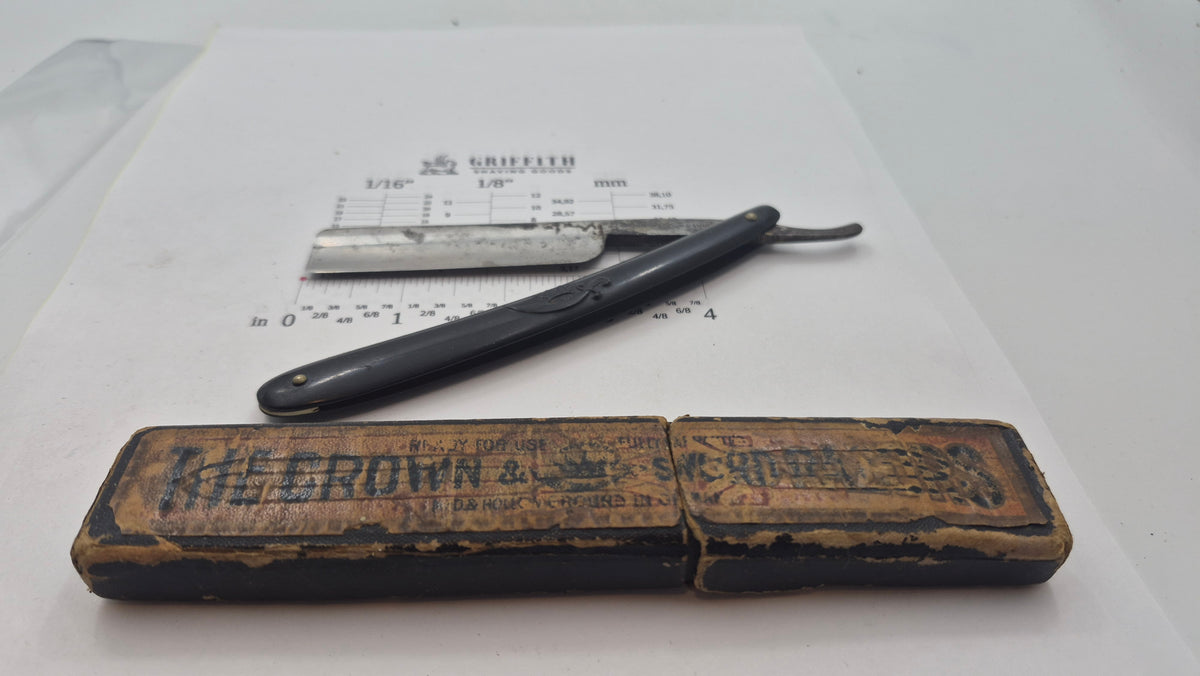 Rasoir droit vintage à restaurer