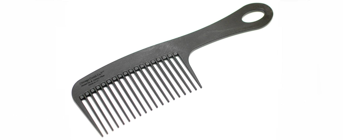 Chicago Comb Co. - Model No. 8 Carbon Fiber Comb