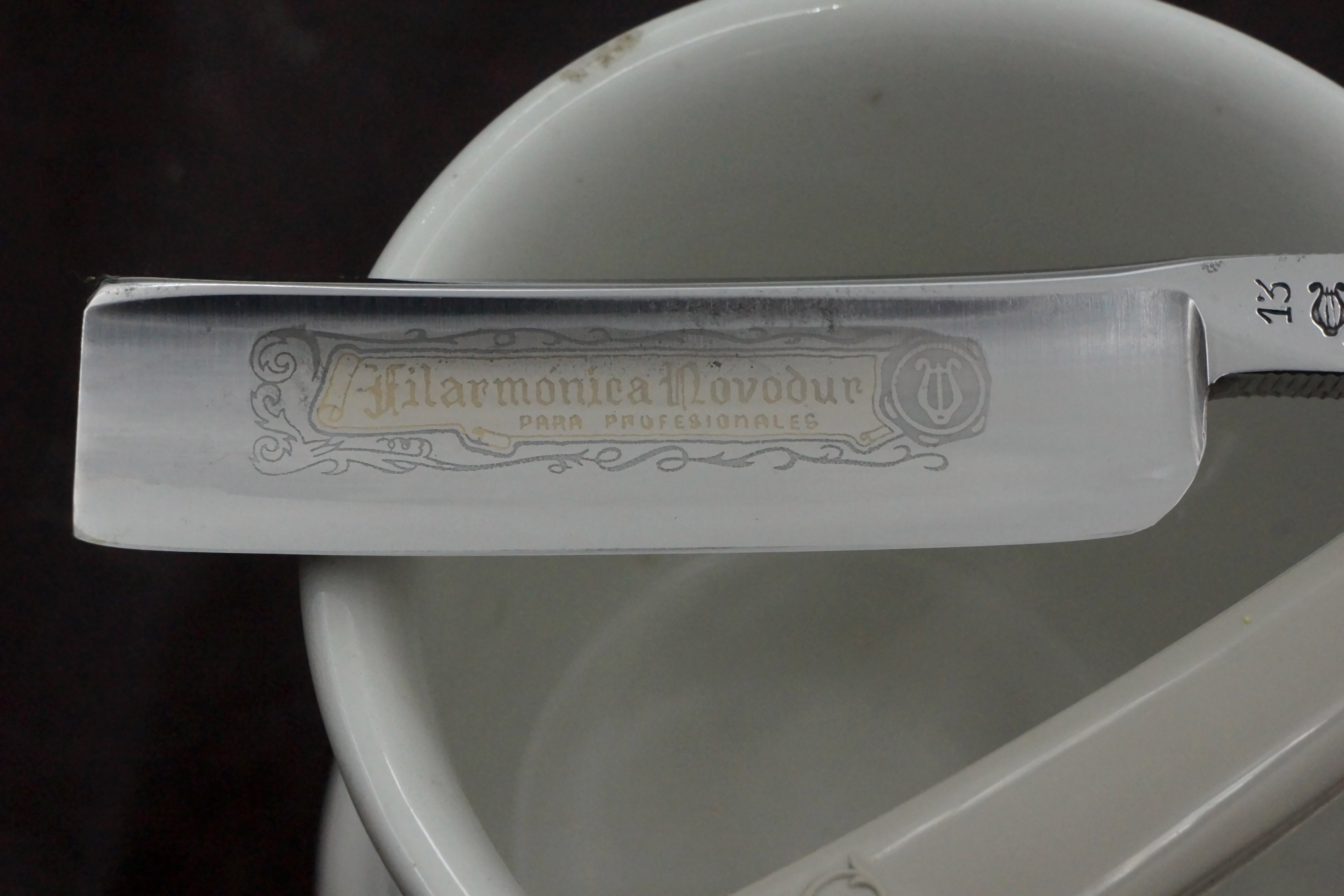 Filarmonica JMP No. 13 Novodur 13/16 Full Hollow Blade - Excellent Restored Vintage Spanish Straight Razor - Shave Ready