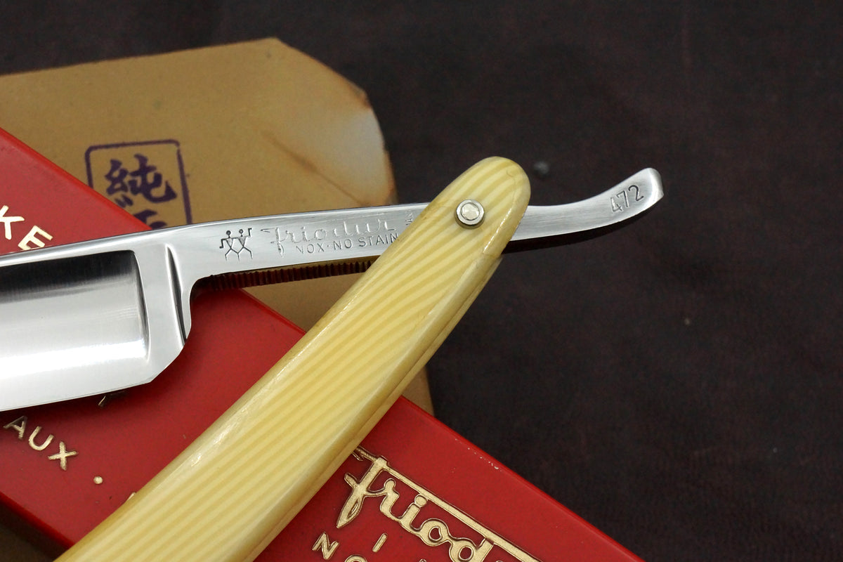 Henckels Friodur No. 472 - 13/16 Excellent Stainless Steel Full Hollow - Solingen Straight Razor - Shave Ready
