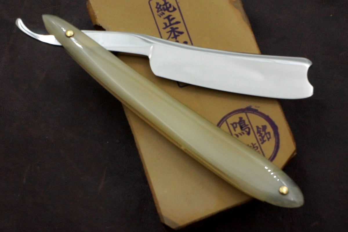 Wm. Gilchrist - 13/16" Blade with Custom Horn Scales - Handsome Fully Restored Sheffield Straight Razor - Shave Ready