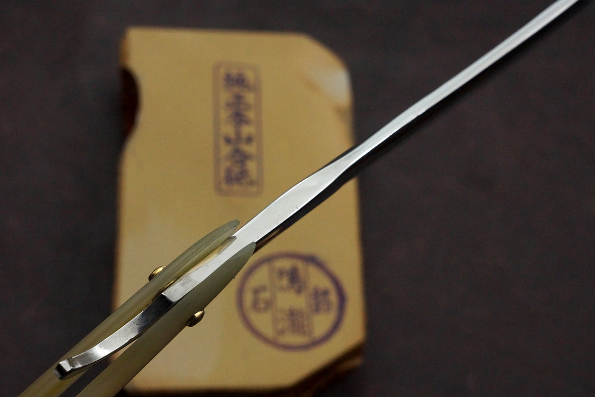 Wm. Gilchrist - 13/16" Blade with Custom Horn Scales - Handsome Fully Restored Sheffield Straight Razor - Shave Ready