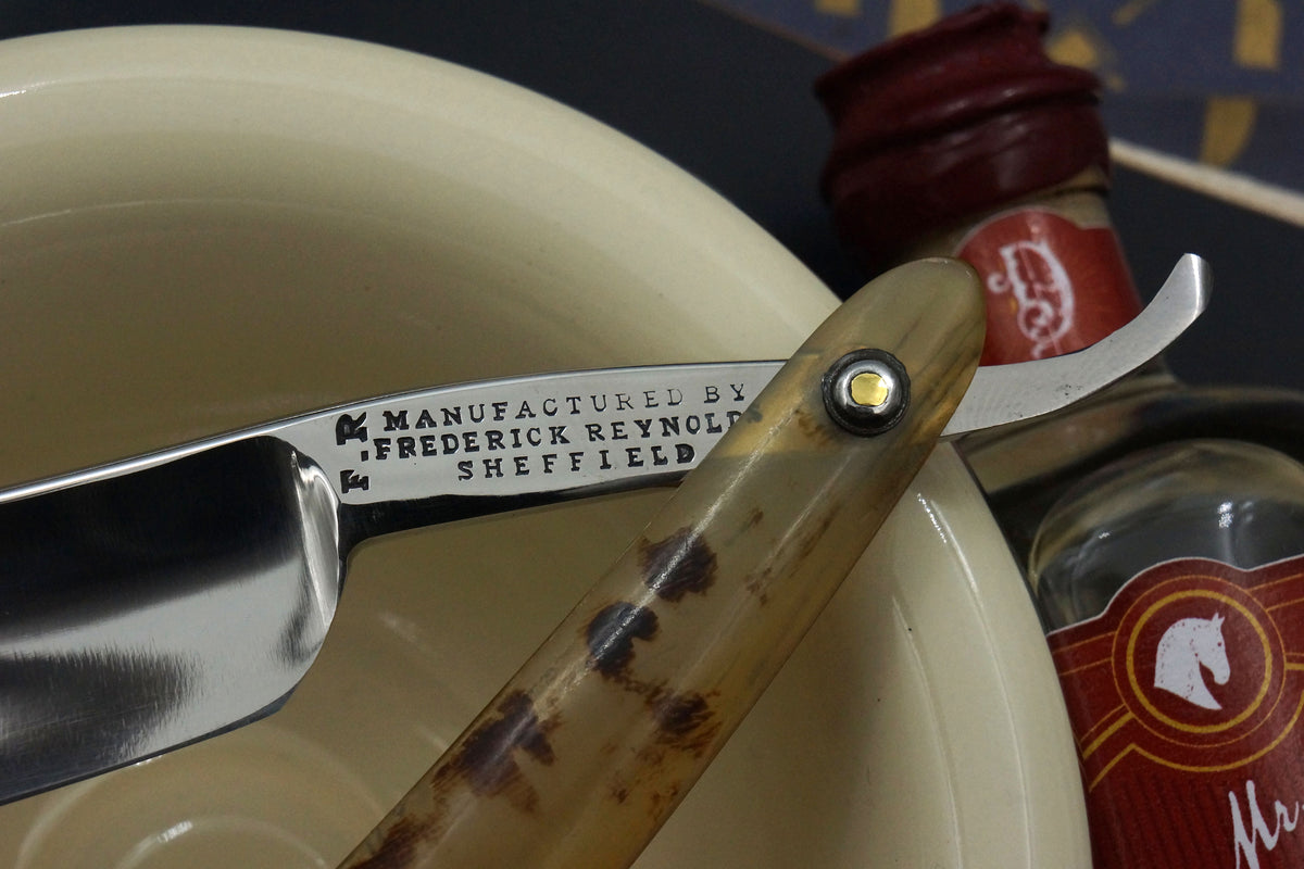 Frederick Reynolds - Fully Restored 7/8 Vintage Sheffield Straight Razor with Original Scales - Shave Ready