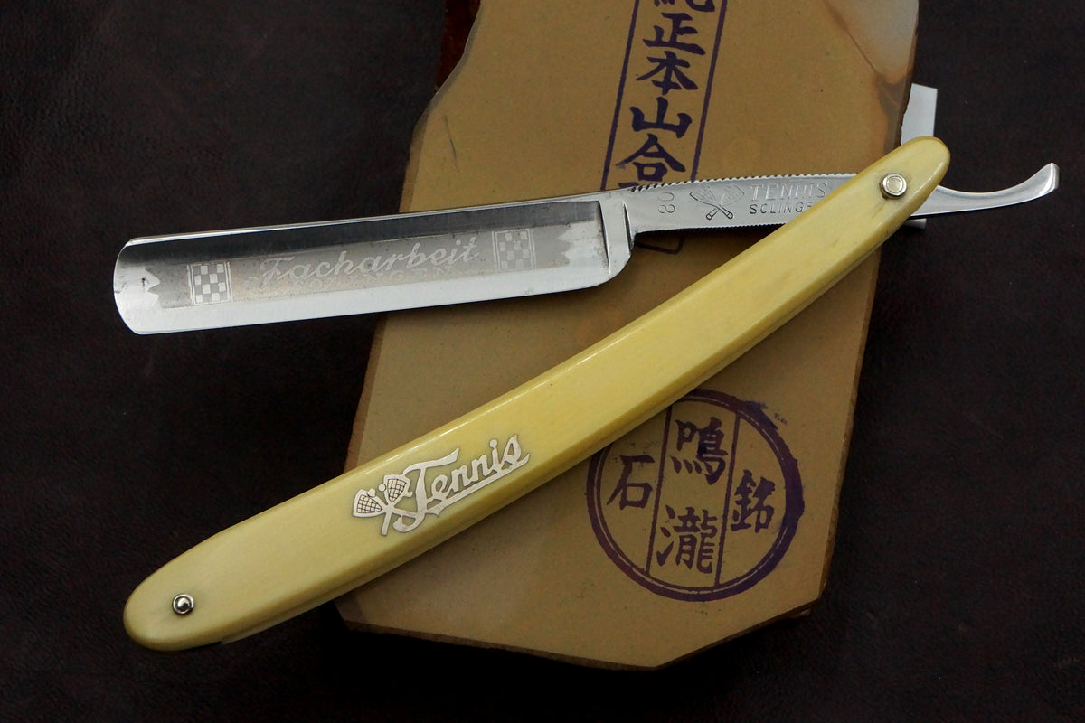 Tennis No. 80 - 9/16 Full Hollow Blade - Restored Vintage Solingen Straight Razor - Shave Ready