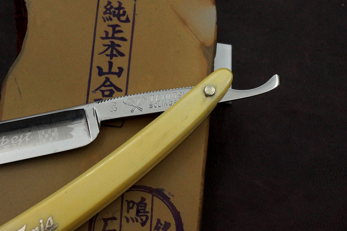 Tennis No. 80 - 9/16 Full Hollow Blade - Restored Vintage Solingen Straight Razor - Shave Ready