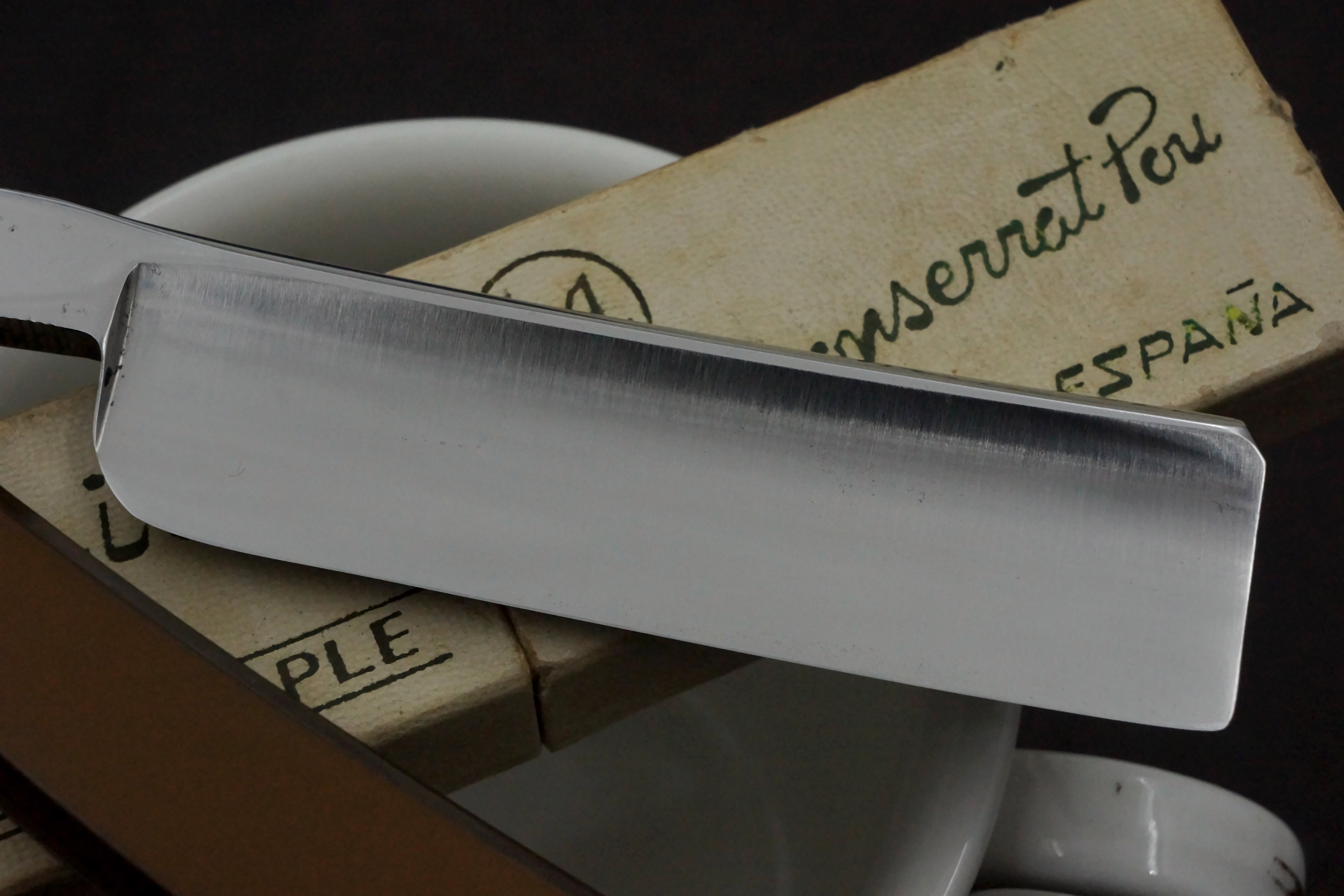 Filarmonica JMP 2nd Gen Doble Temple No. 14 15/16" Full Hollow Blade - Excellent Vintage Spanish Straight Razor - Shave Ready