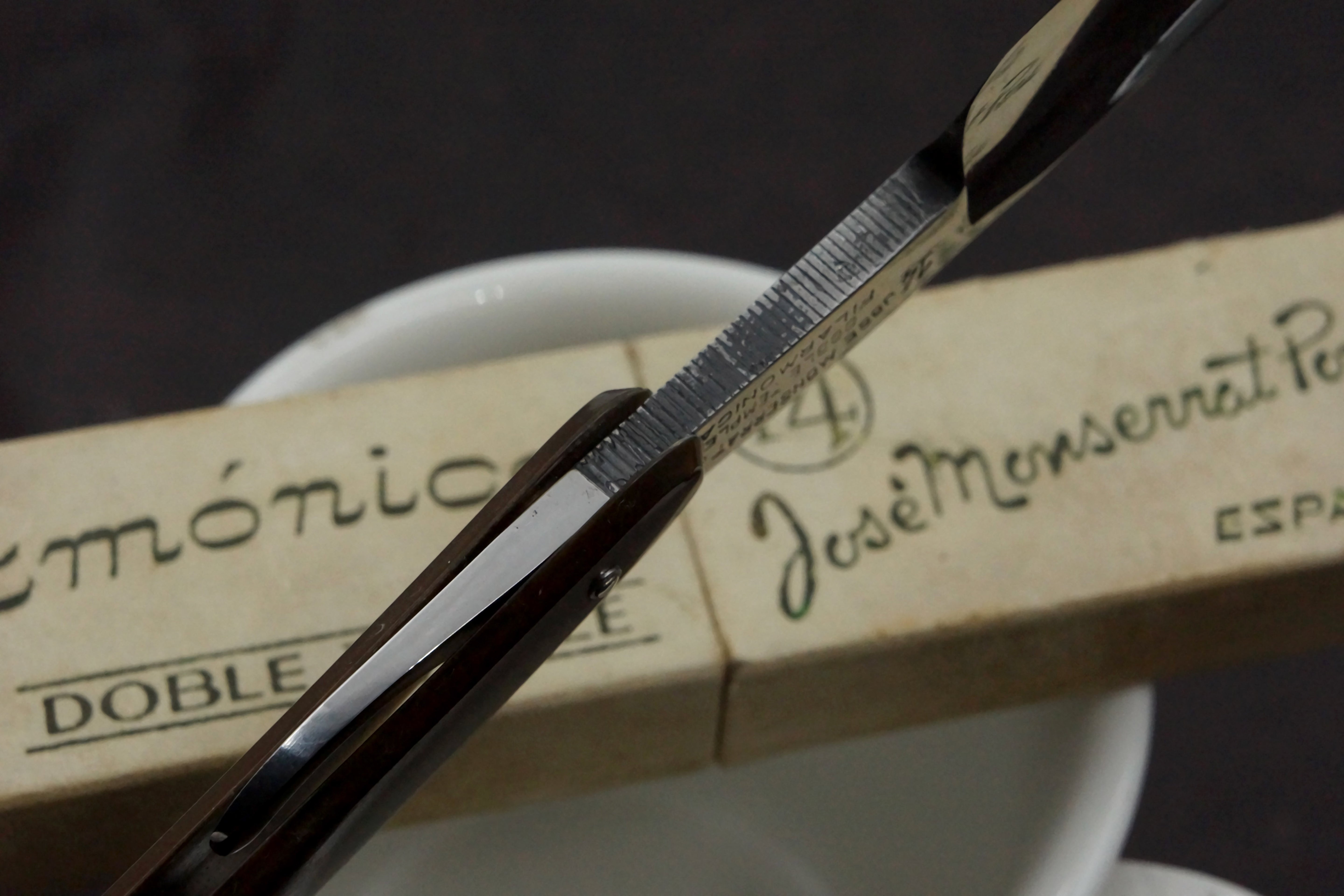 Filarmonica JMP 2nd Gen Doble Temple No. 14 15/16" Full Hollow Blade - Excellent Vintage Spanish Straight Razor - Shave Ready