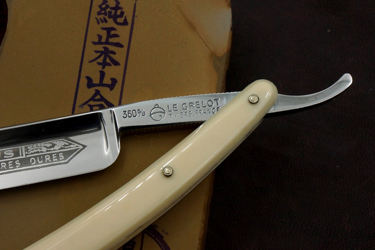 P. Hospital & Co. No. 360 Le Grelot Full Hollow - 5/8 Near Mint Vintage French Straight Razor - Shave Ready