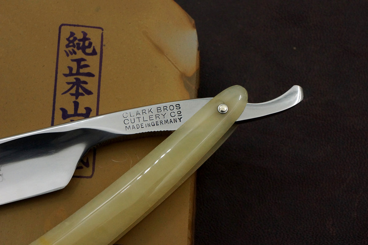Clark Bros. Cutlery 6/8 Blade - Excellent Vintage Etched Solingen Straight Razor - Shave Ready