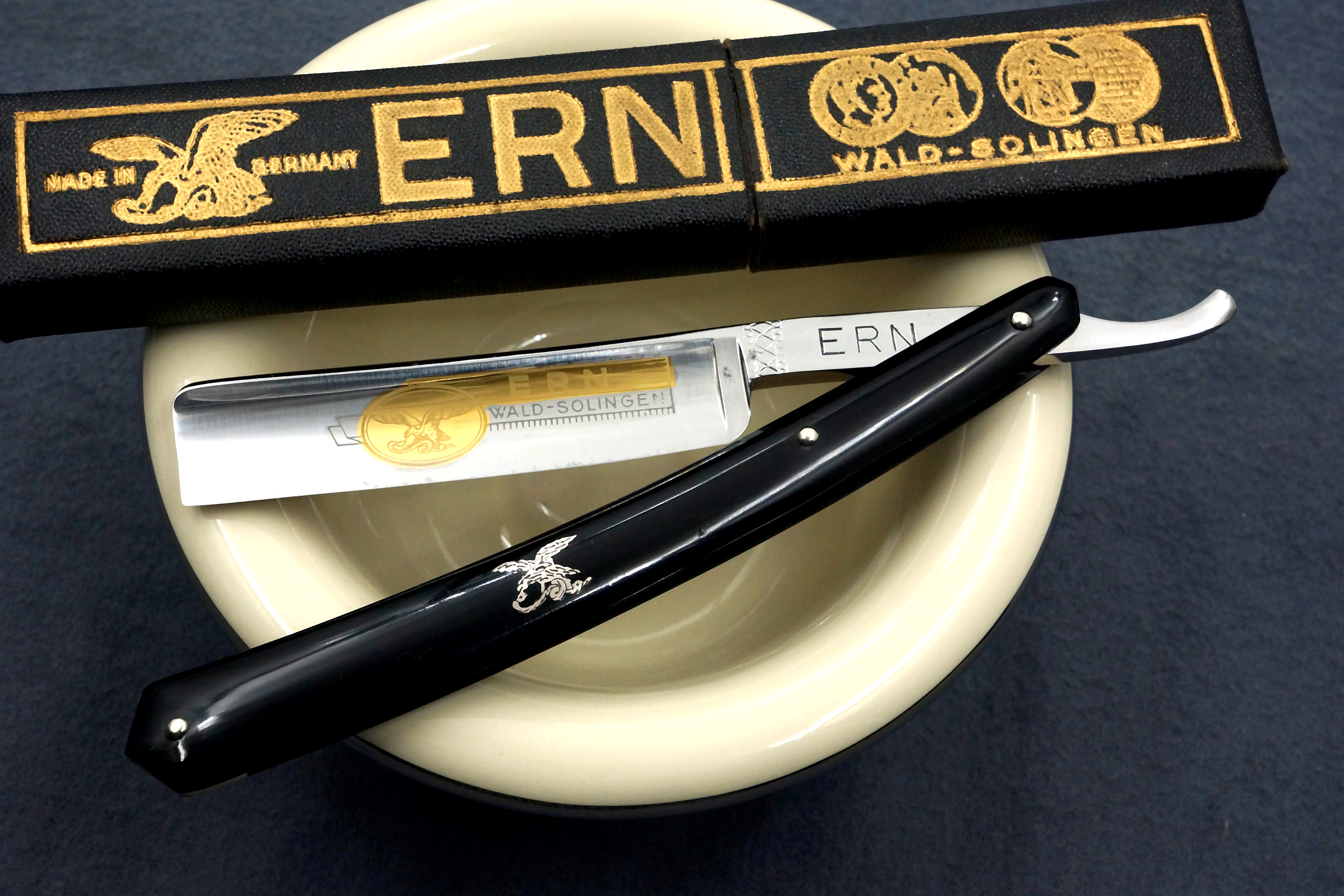 Carl Friederich Ern - NOS 11/16 Full Hollow Blade - Vintage Solingen Straight Razor - Shave Ready