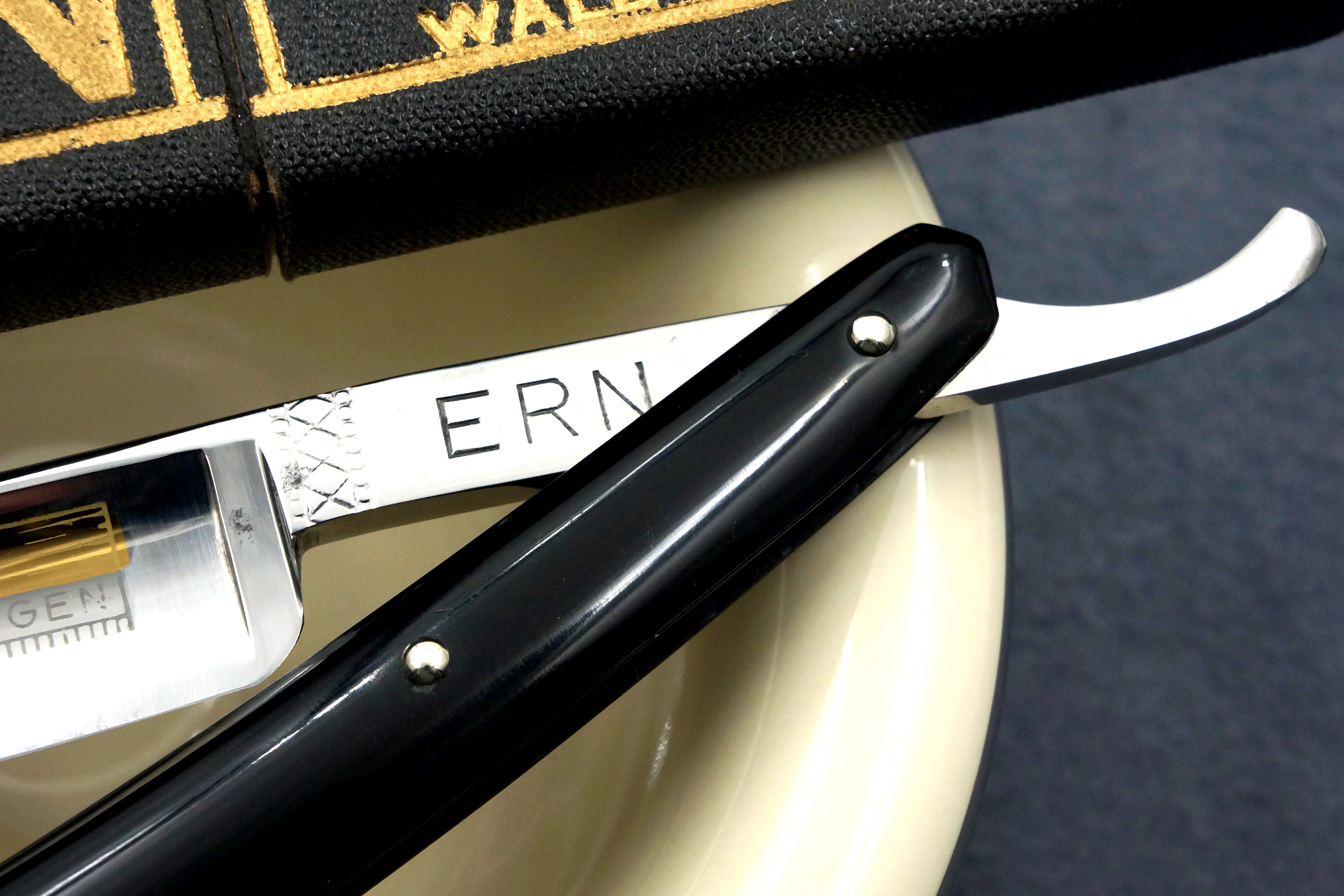 Carl Friederich Ern - NOS 11/16 Full Hollow Blade - Vintage Solingen Straight Razor - Shave Ready