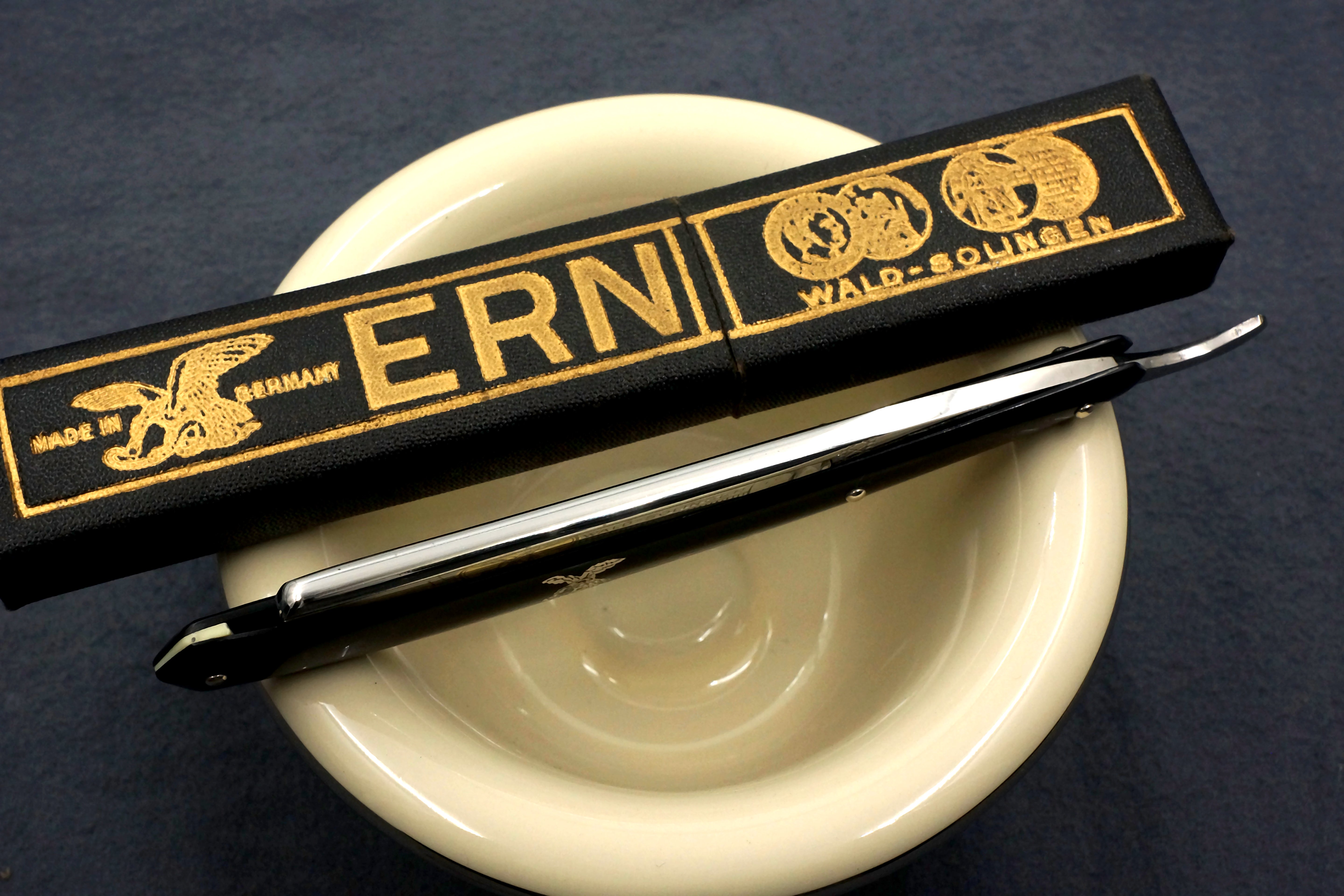 Carl Friederich Ern - NOS 11/16 Full Hollow Blade - Vintage Solingen Straight Razor - Shave Ready