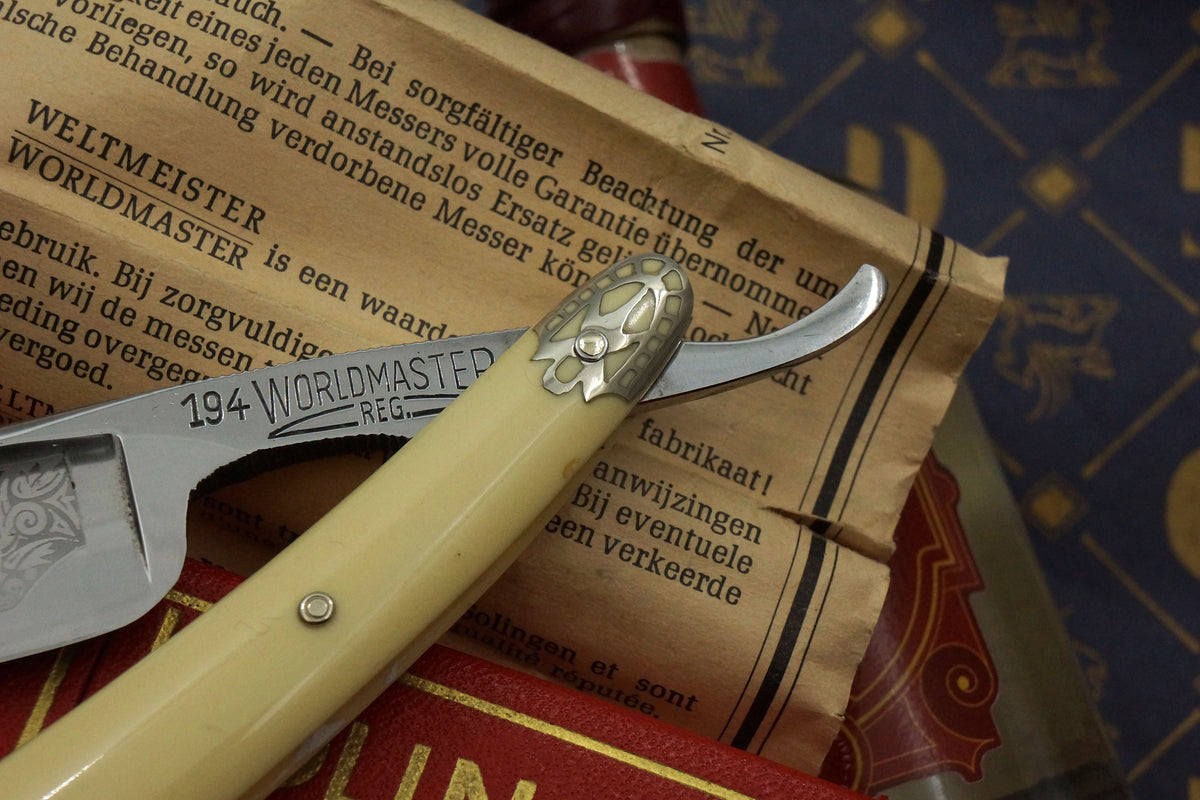 Otto Busch World Master No. 194 - Excellent 13/16 Full Hollow - Vintage Solingen Straight Razor - Shave Ready