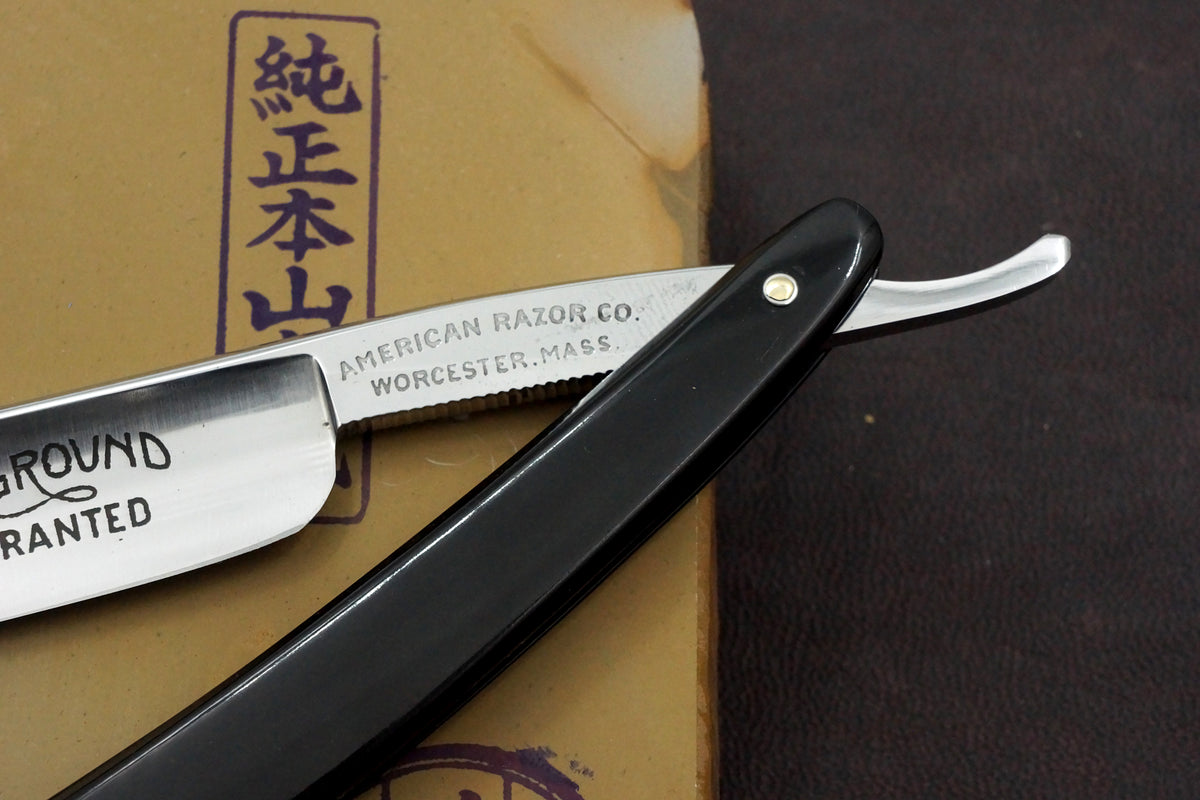 American Razor Co. "American Extra Hollow Ground" Half Hollow - Excellent++ 11/16 American Straight Razor - Shave Ready