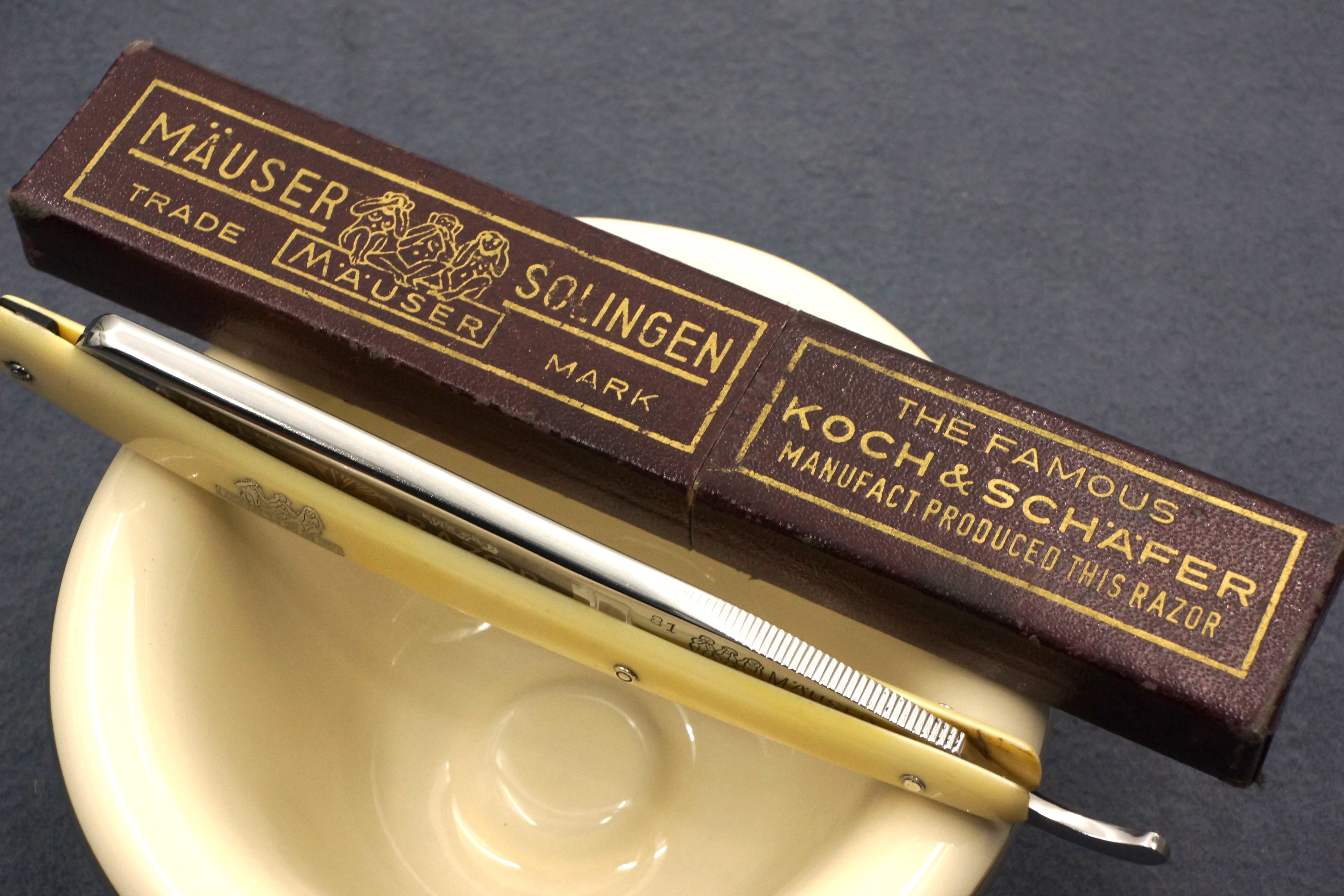 Koch & Schafer Mauser - Vintage 13/16 "Pearl's Razor" - Vintage Solingen Straight Razor - Shave Ready