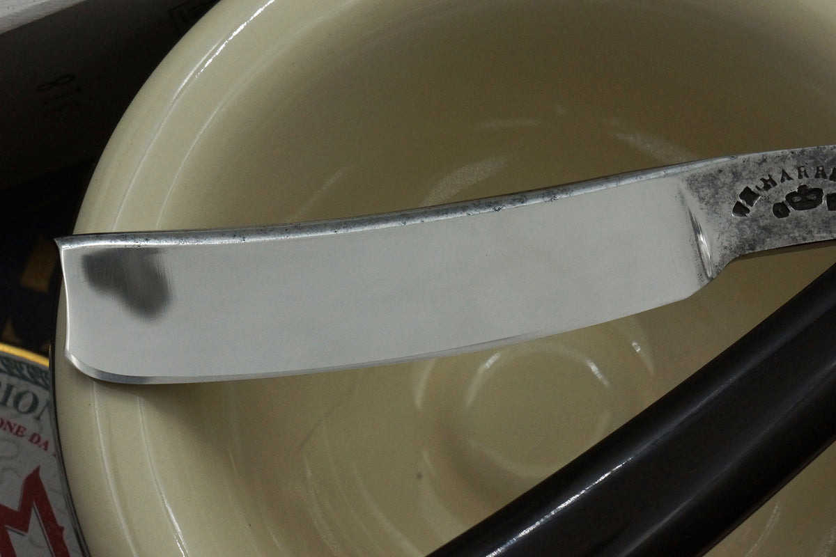 William Harrison - 6/8 Early 1800s Stubtail with Horn Scales - Fully Restored Sheffield Straight Razor - Shave Ready