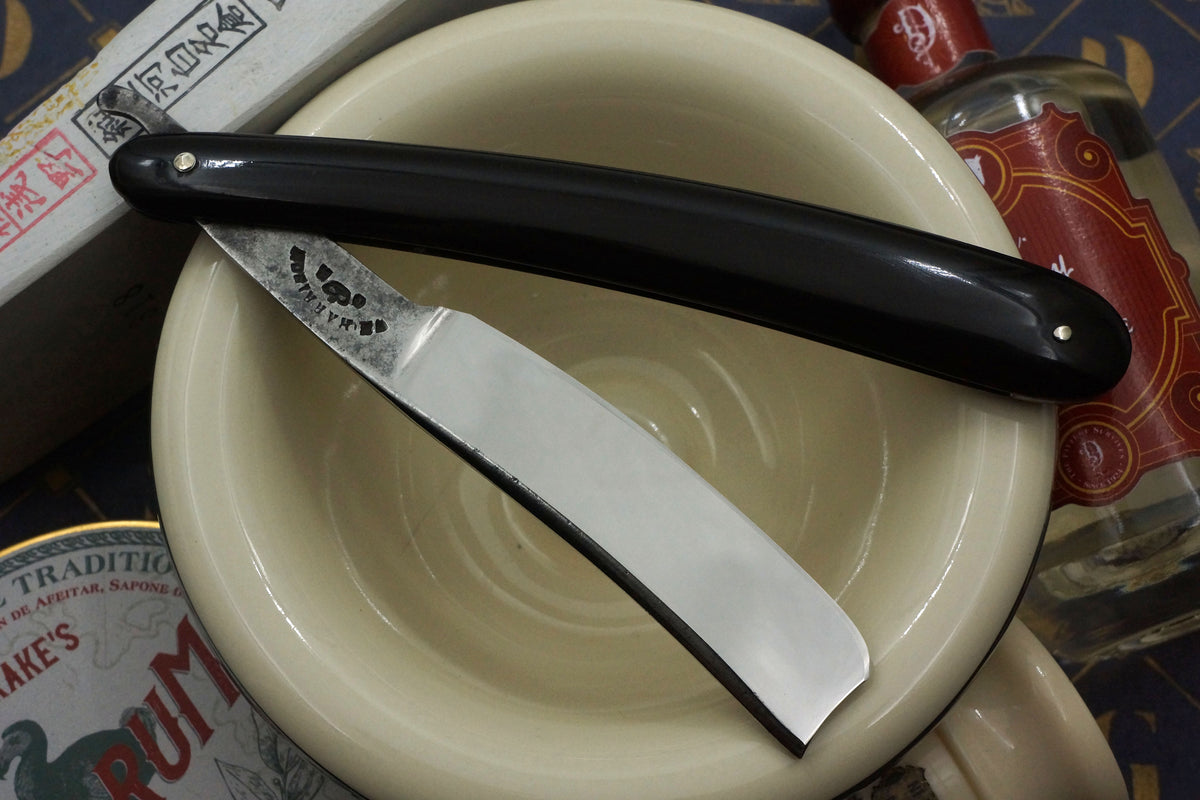 William Harrison - 6/8 Early 1800s Stubtail with Horn Scales - Fully Restored Sheffield Straight Razor - Shave Ready