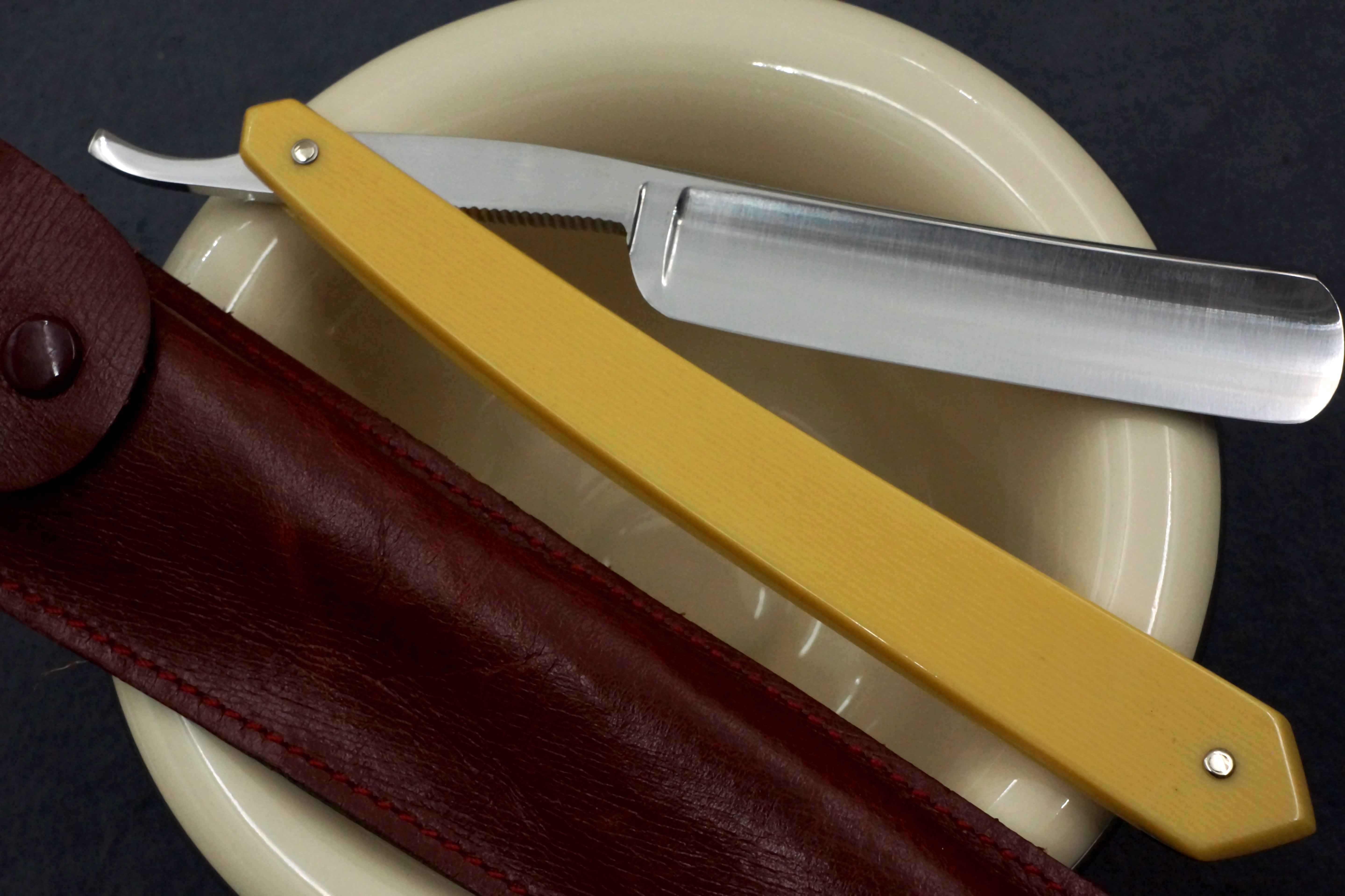 P. Hospital & Co. Le Grelot Full Hollow - 5/8 Vintage French Straight Razor - Shave Ready