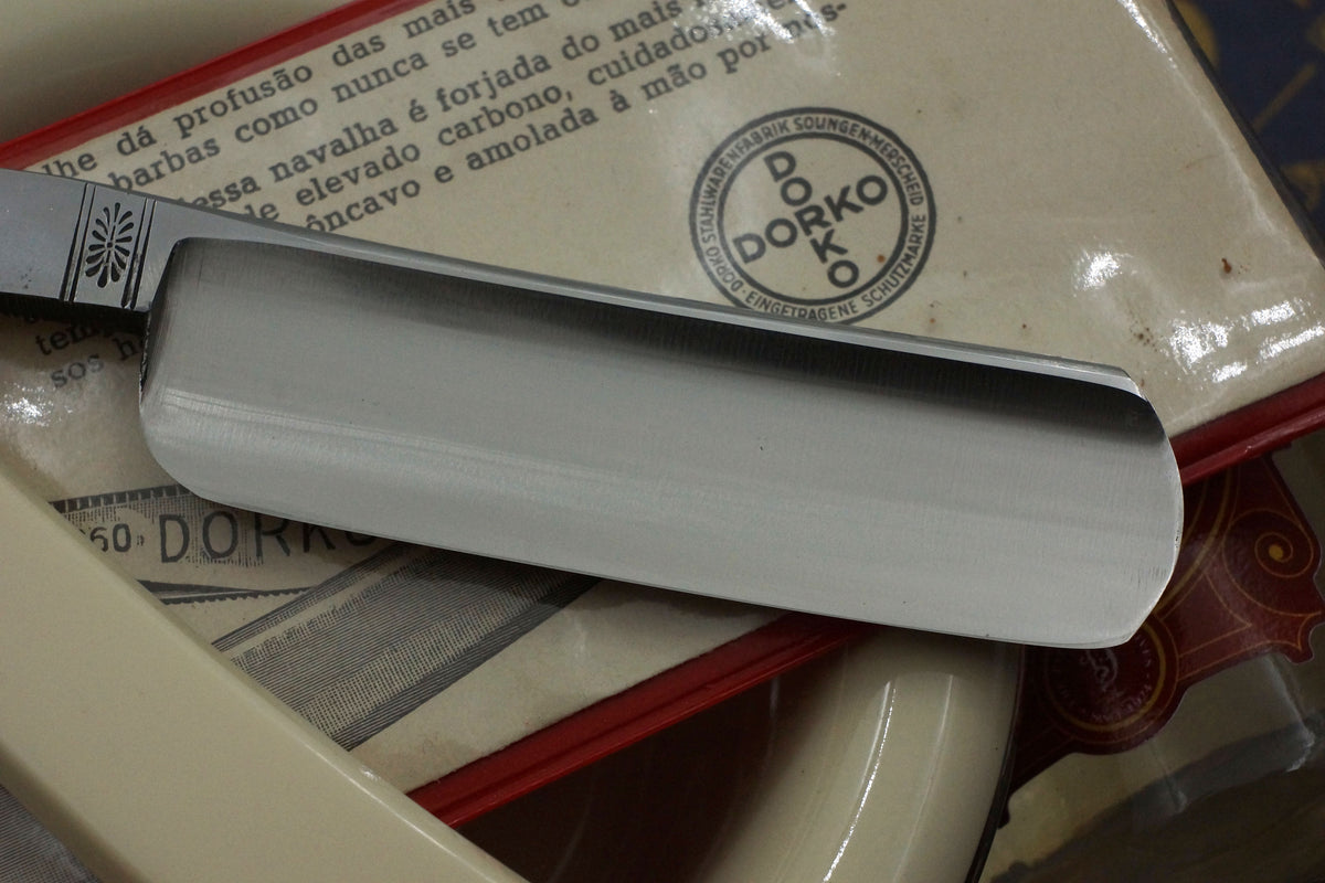 Dorko No. 401 - RARE NOS Extra Hollow Vintage Solingen Straight Razor - Shave Ready