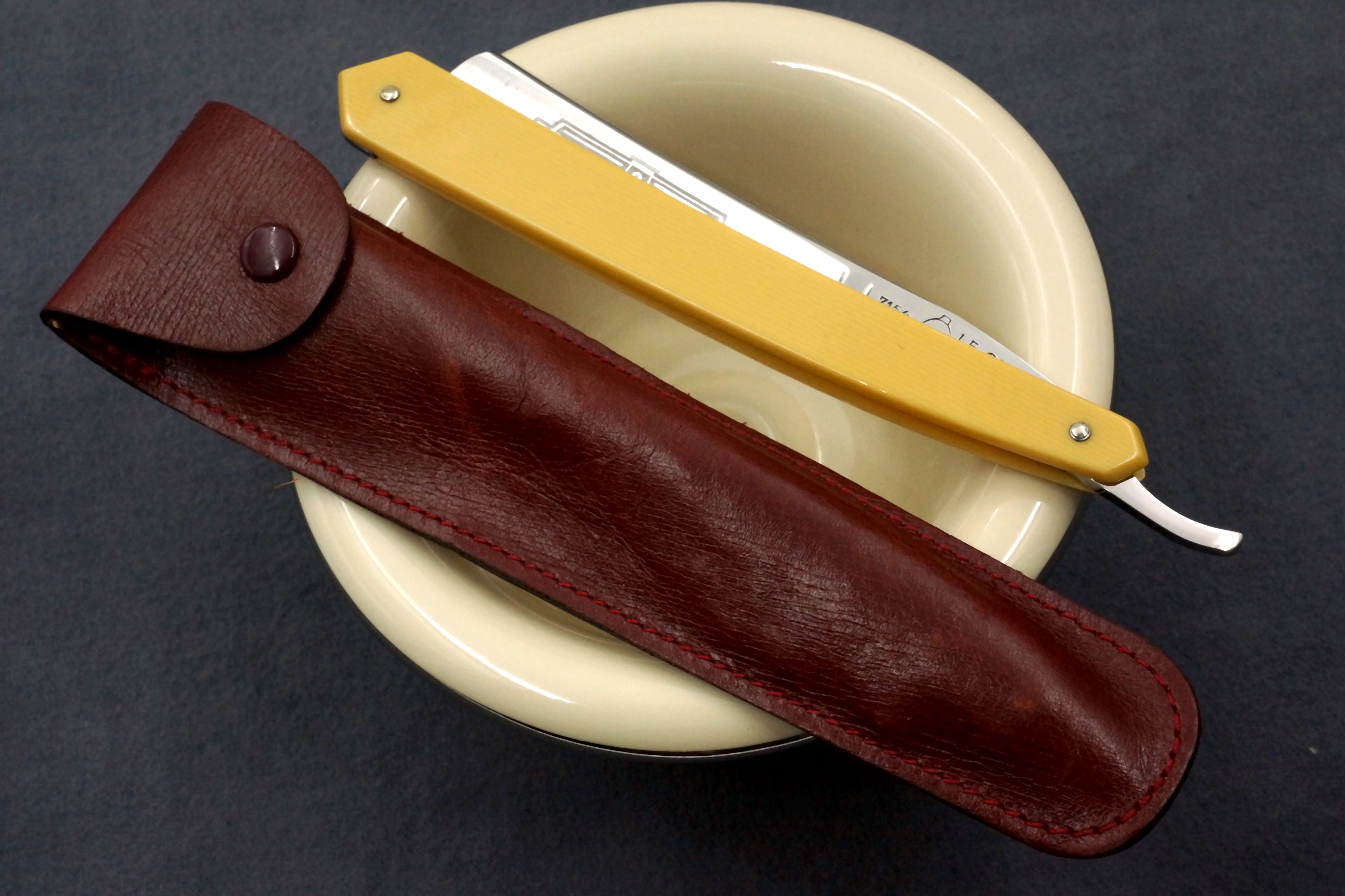 P. Hospital & Co. Le Grelot Full Hollow - 5/8 Vintage French Straight Razor - Shave Ready