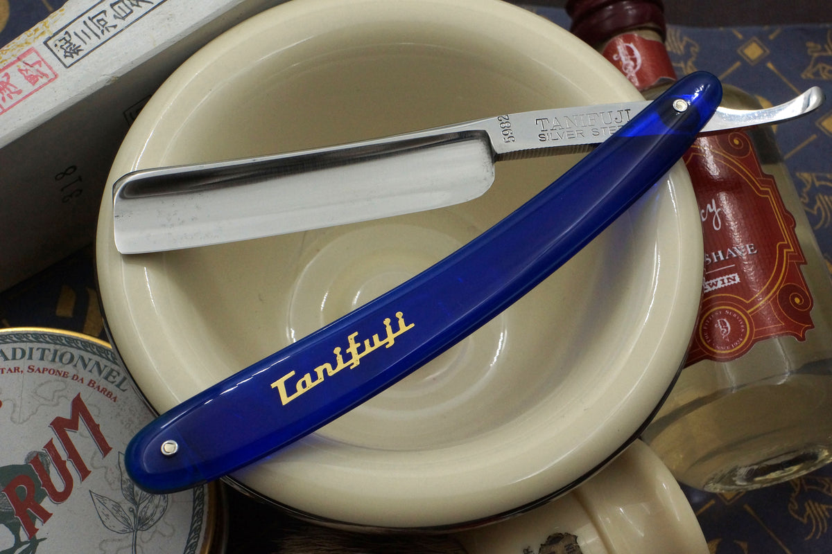 Tanifuji 5982 Silver Steel - Gorgeous Scales - 11/16 Half Hollow Vintage Japanese Straight Razor - Shave Ready (Copy) (Copy)