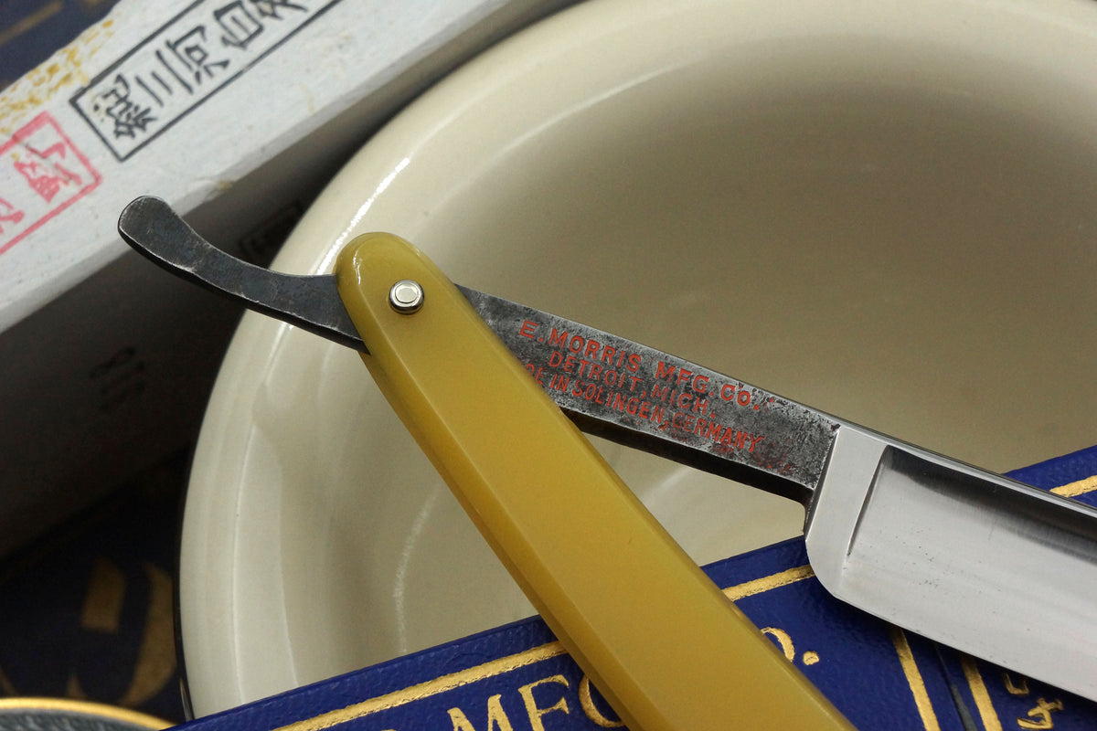 Morris Prosperity No. 450 - Stunning Unused 9/16 Full Hollow Blade - Vintage Solingen Straight Razor - Shave Ready