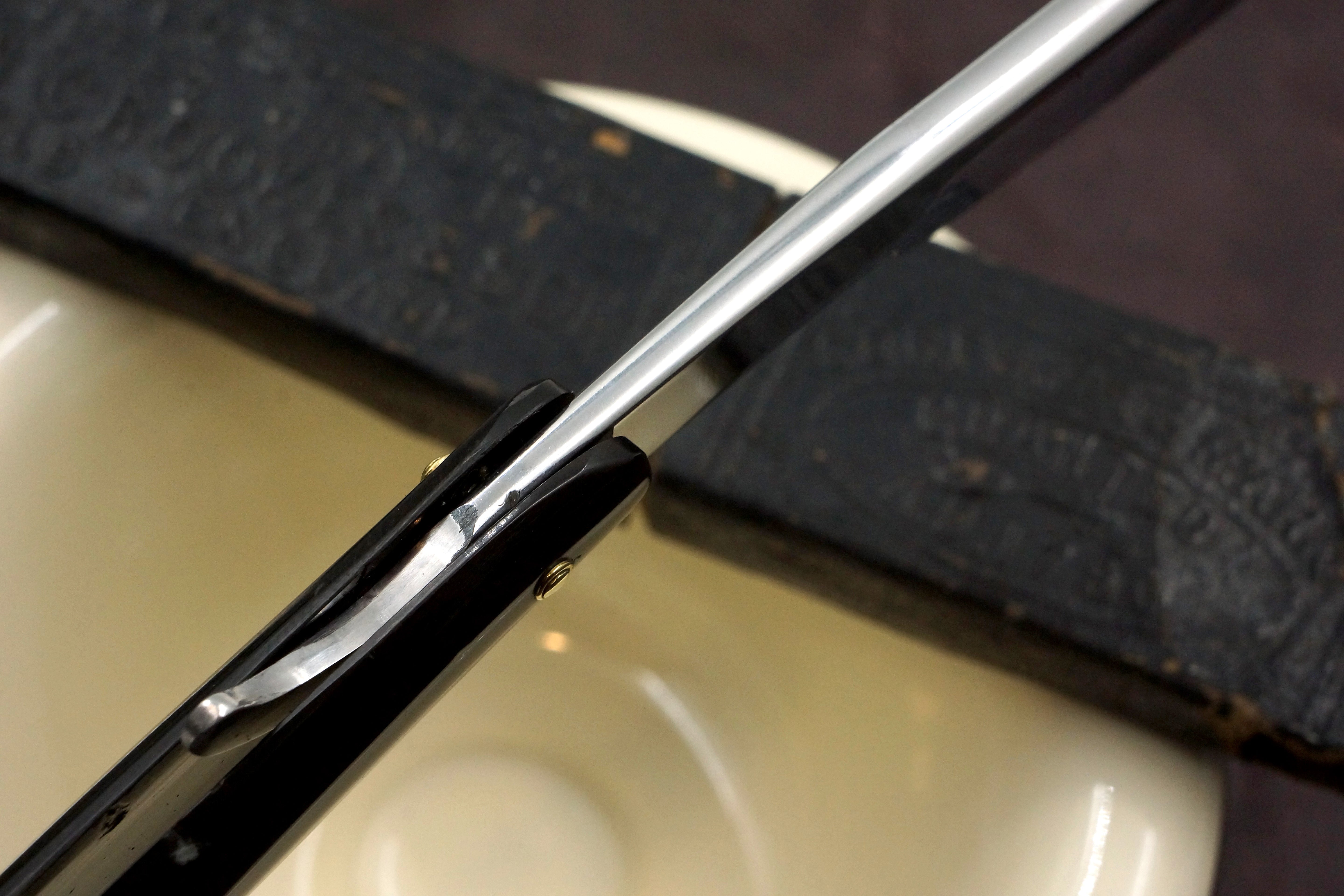 Jonathan Crookes 13/16 Near Wedge - Fancy Scales Fully Restored Original Scales Sheffield Straight Razor - Shave Ready