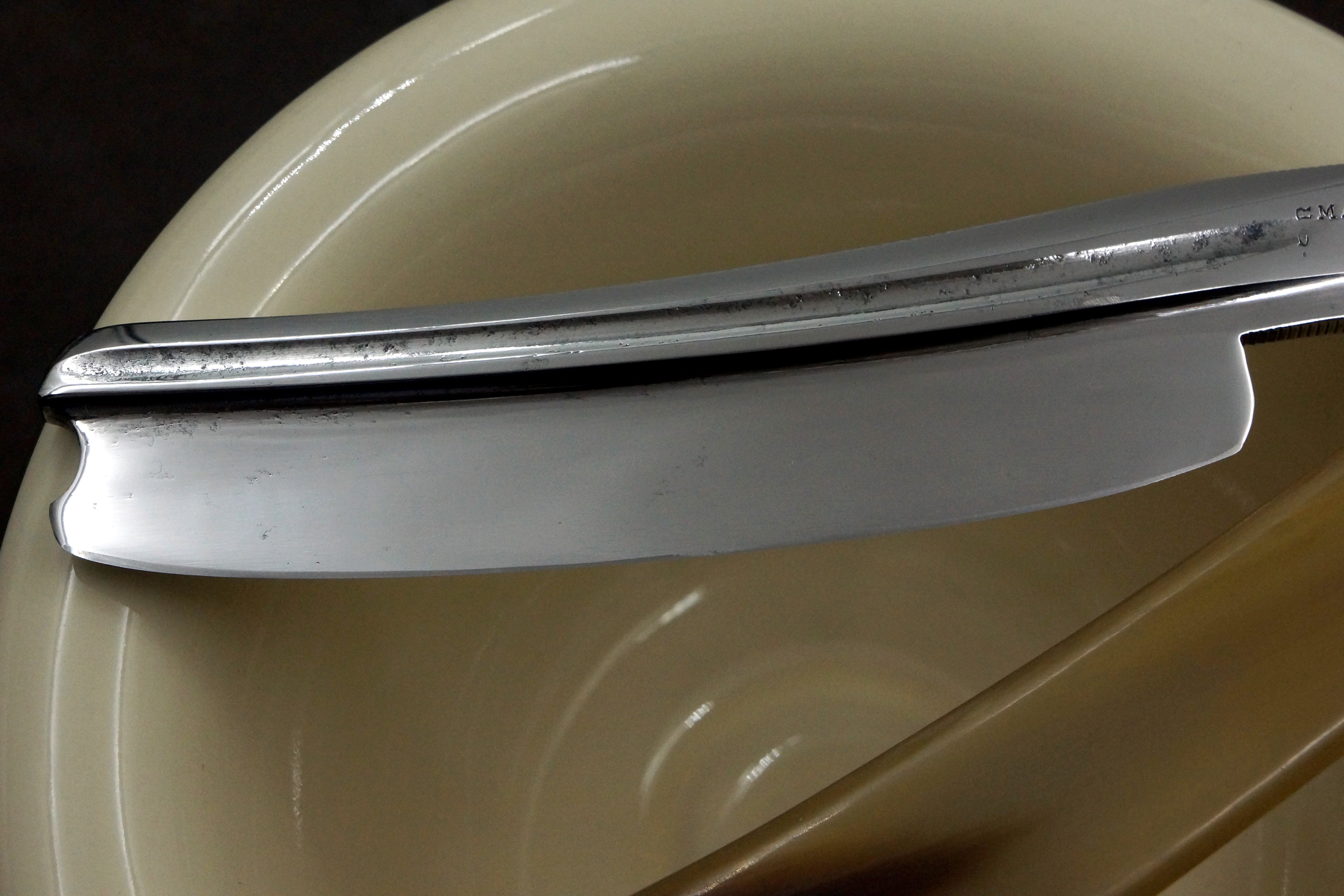 Marshes & Shepherd - Rare Tapered Double Concave Grind 13/16 Vintage Sheffield Straight Razor with Original Scales - Shave Ready