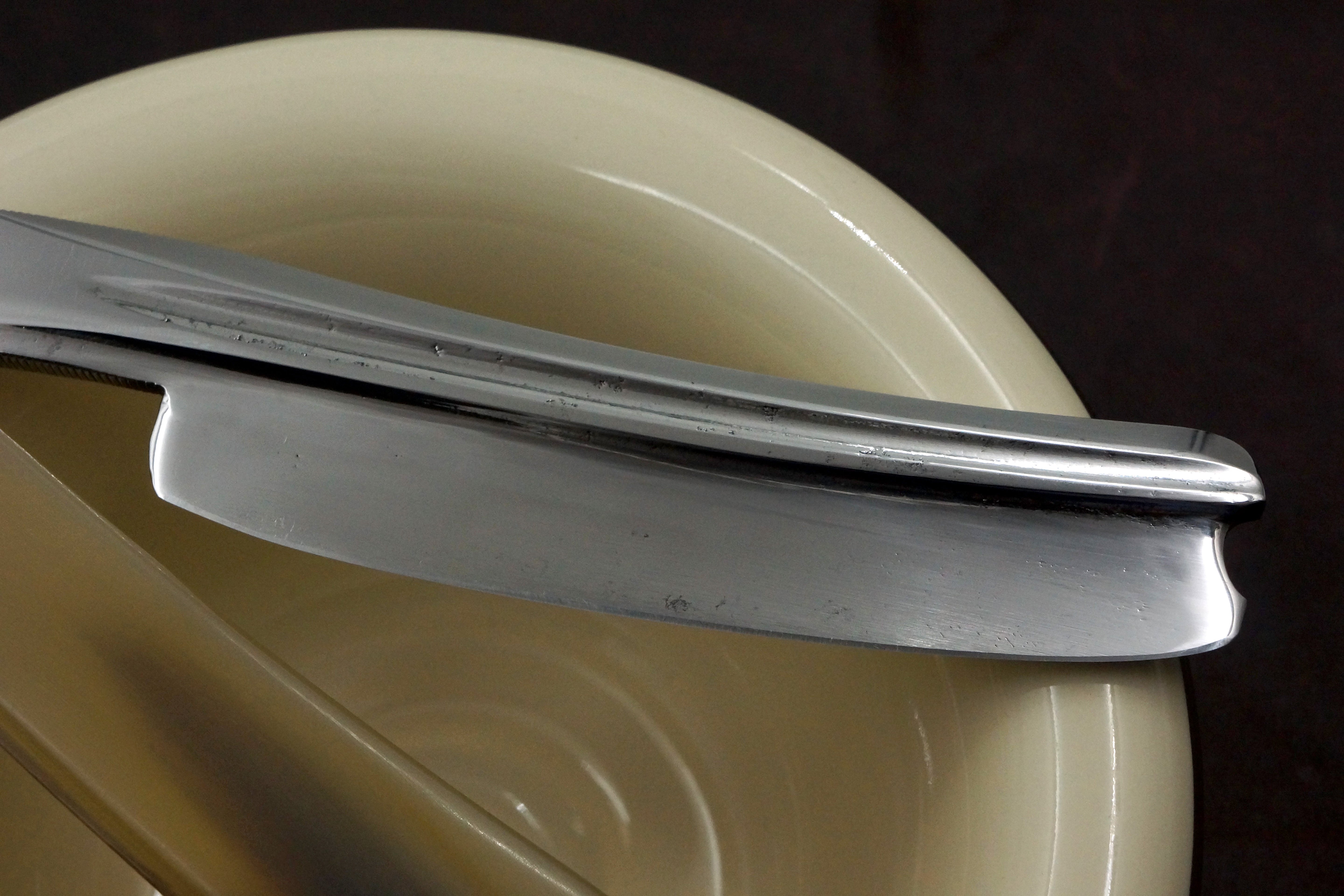 Marshes & Shepherd - Rare Tapered Double Concave Grind 13/16 Vintage Sheffield Straight Razor with Original Scales - Shave Ready