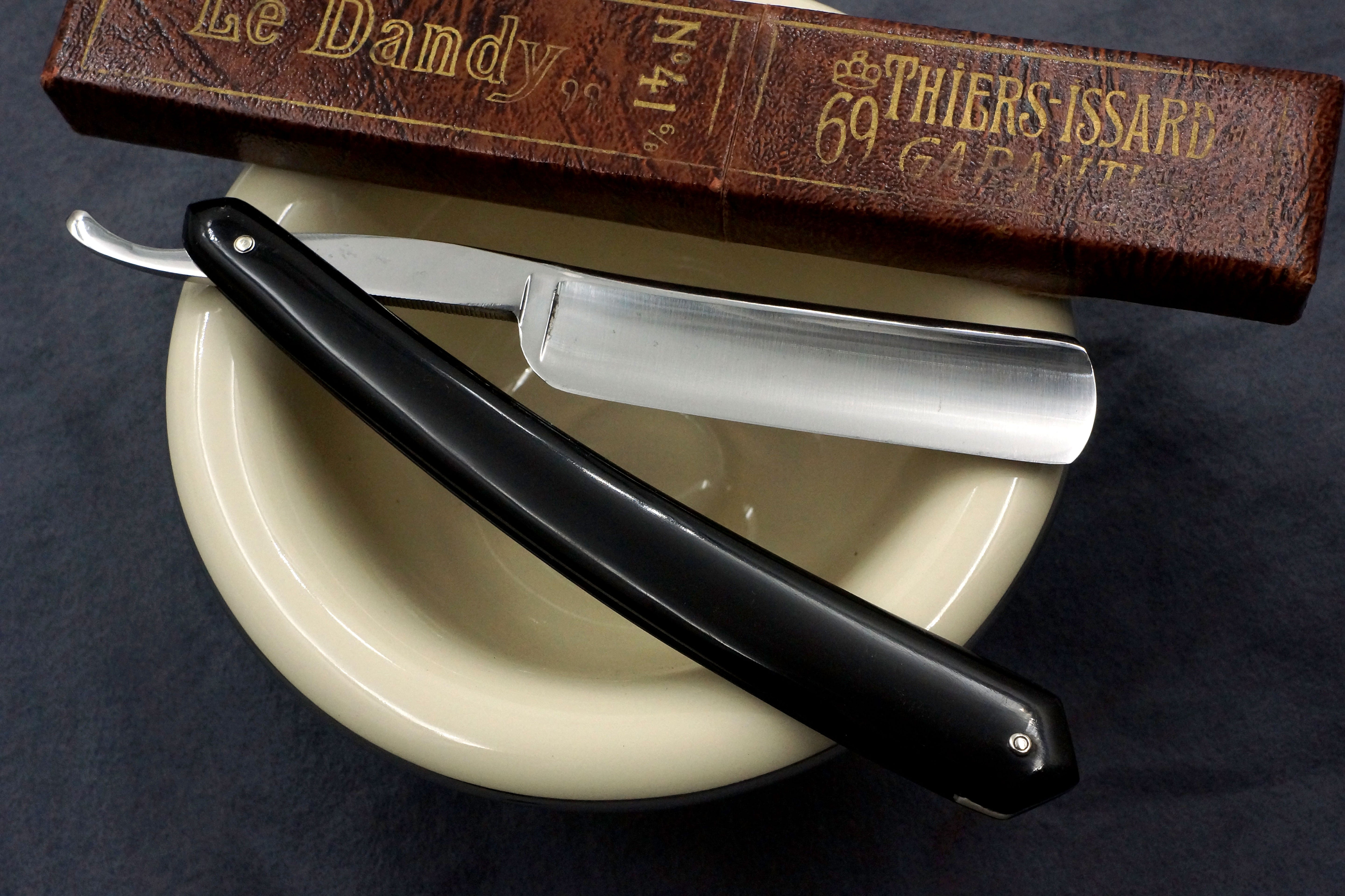 Thiers Issard No. 641 Dandy Luxe 11/16 Full Hollow - Restored Vintage French Straight Razor - Shave Ready