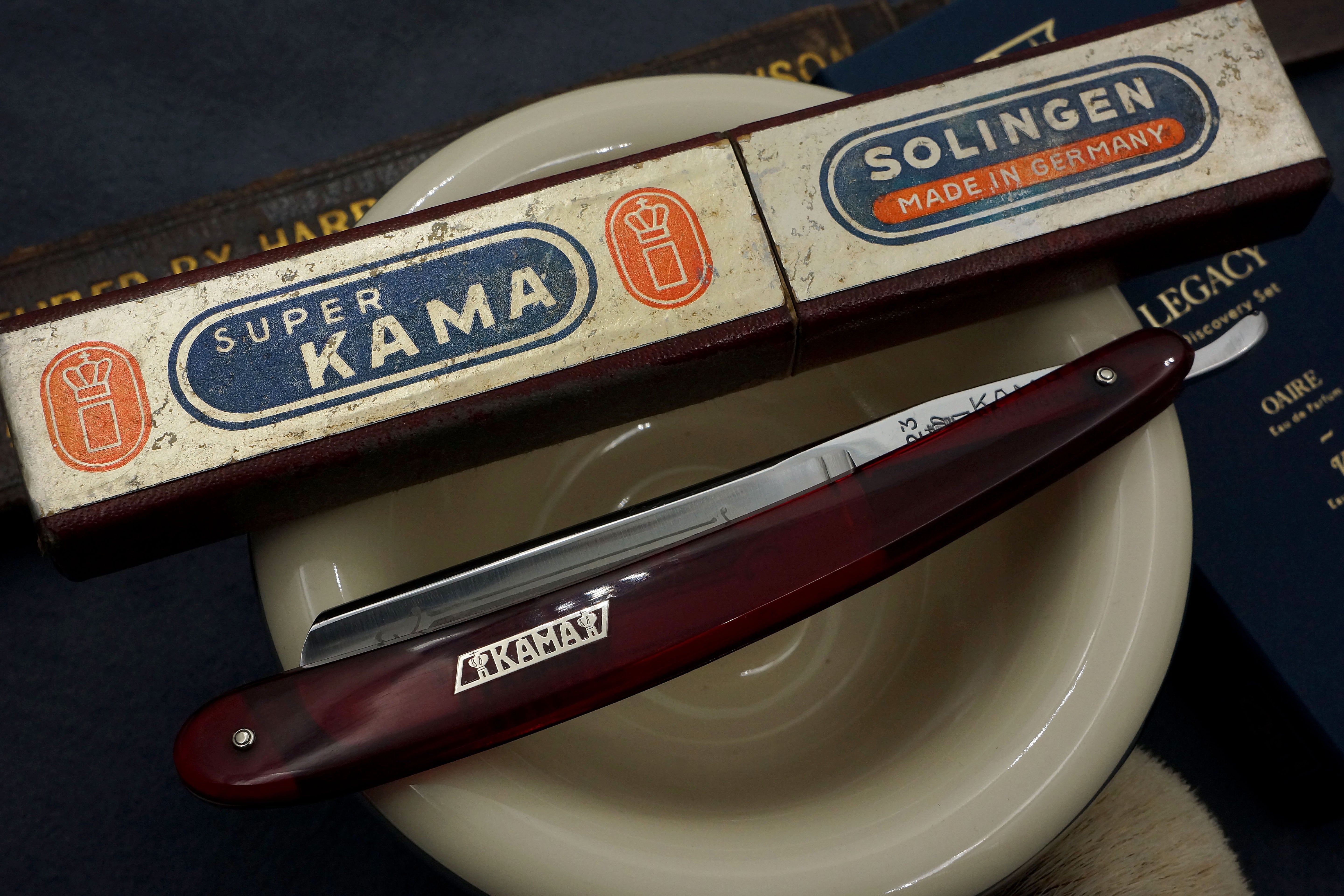 Koch & Schafer KAMA 11/16" Near Pristine Vintage Solingen Straight Razor - Shave Ready