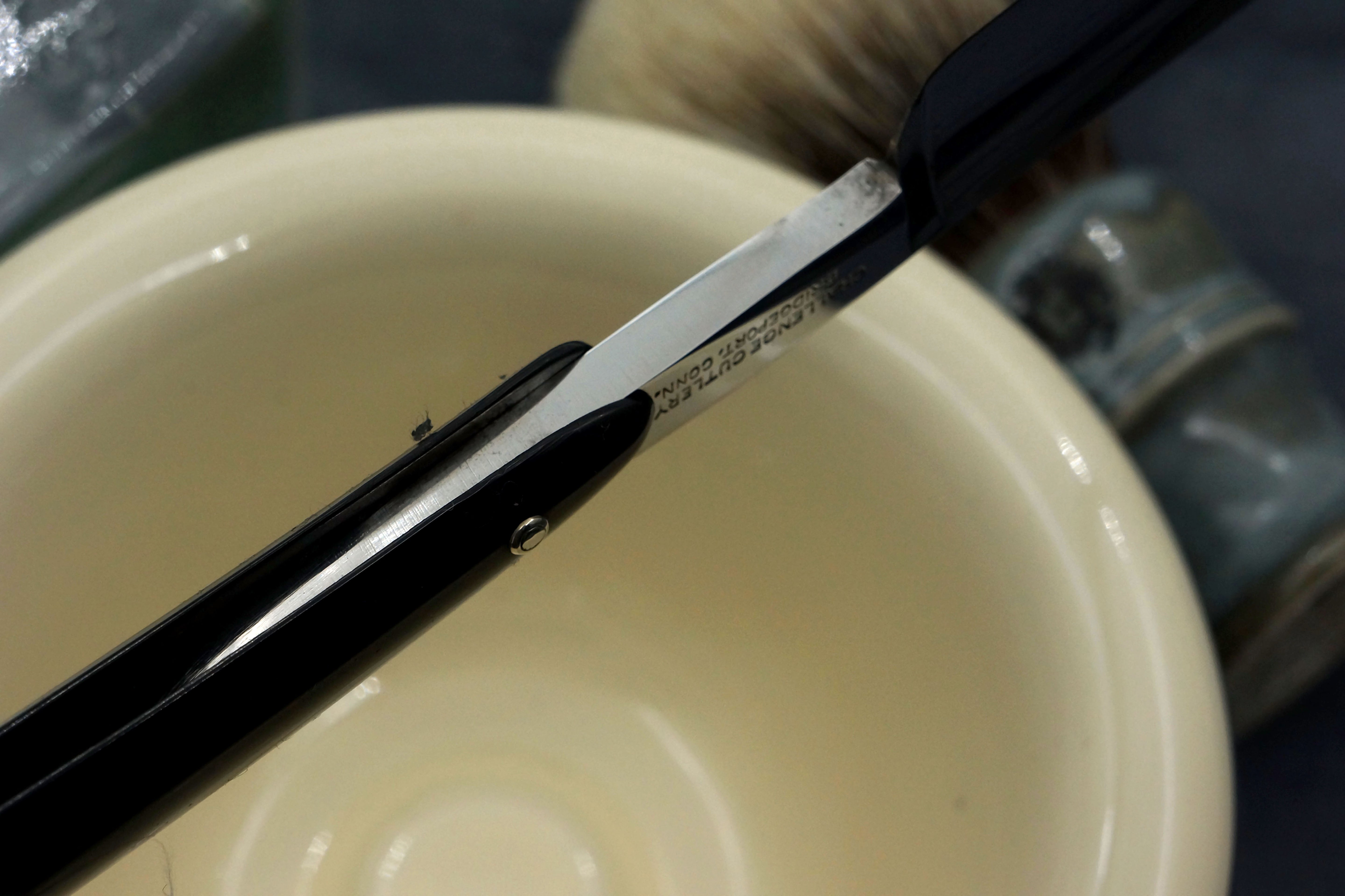 Challenge Cutlery 11/16 Full Hollow Blade - Vintage American Straight Razor - Shave Ready