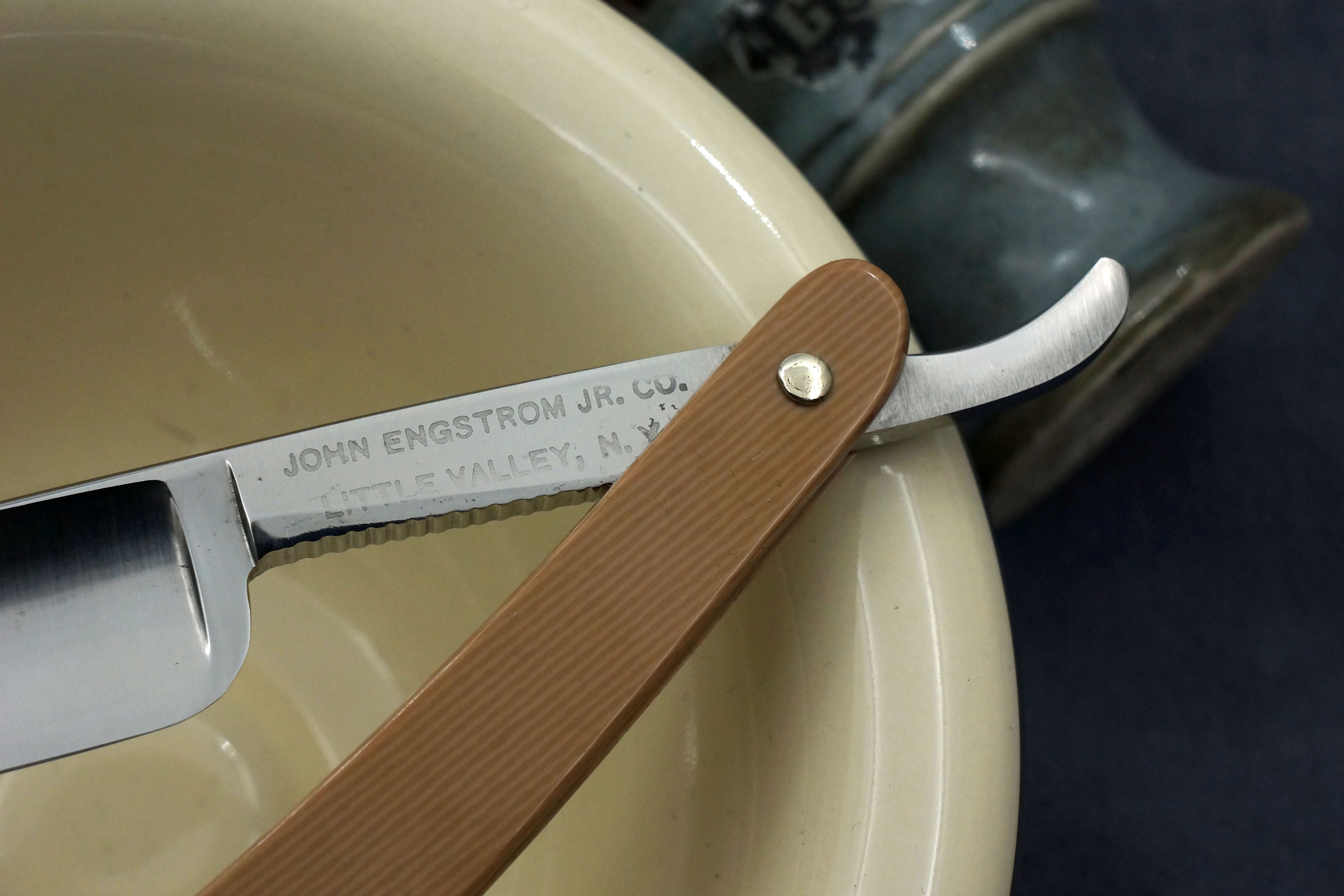 John Engstrom Jr. 5/8 Full Hollow Blade - Excellent ++ American Straight Razor - Shave Ready