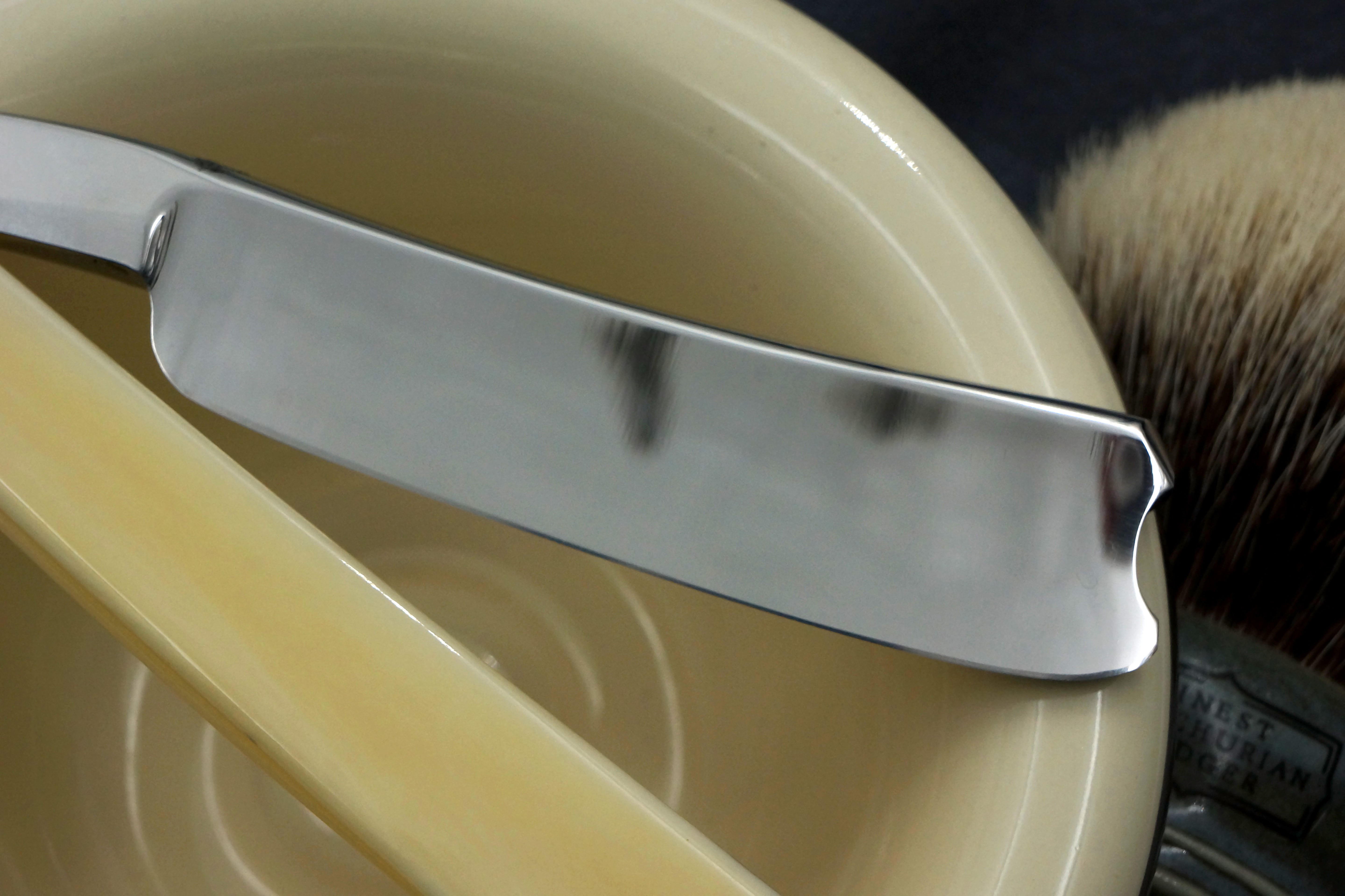 Frederick Reynolds 13/16 Near Wedge Blade with Ivory Scales - Fully Restored Sheffield Straight Razor - Shave Ready