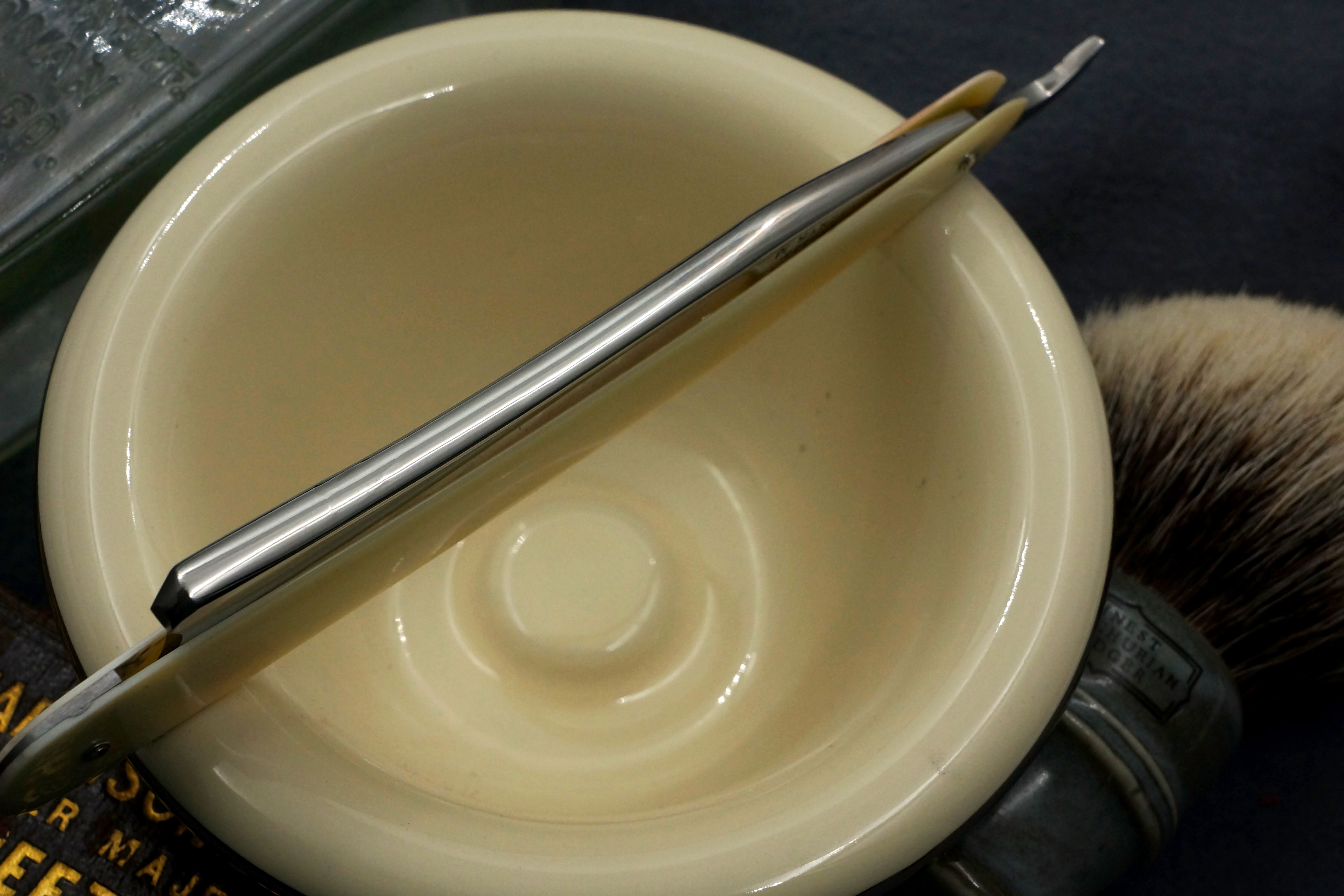 Frederick Reynolds 13/16 Near Wedge Blade with Ivory Scales - Fully Restored Sheffield Straight Razor - Shave Ready