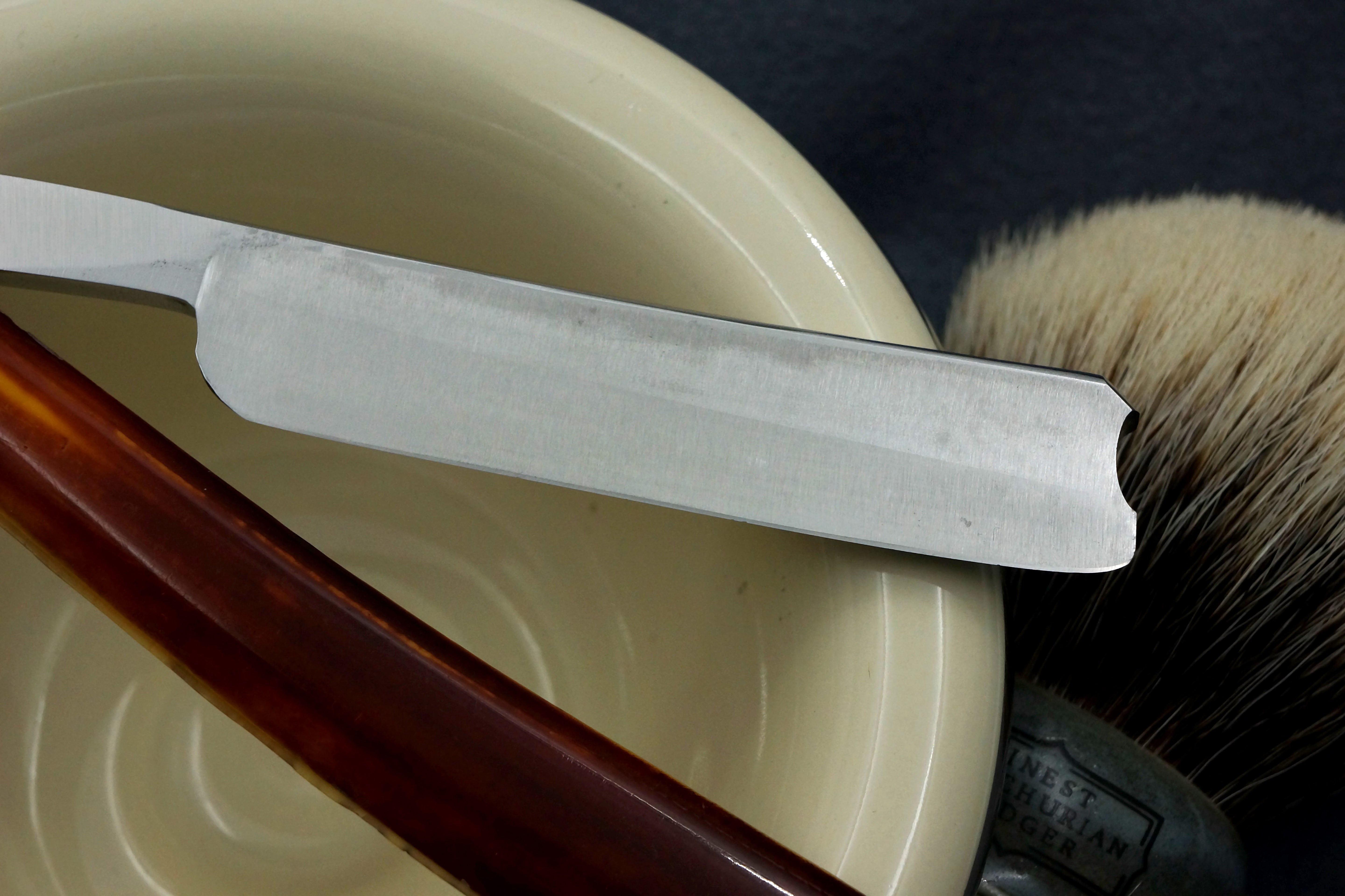 Joseph Allen & Sons "Medium Hollow Ground" with Fancy Scales - 5/8 Blade - Restored Sheffield Vintage Straight Razor - Shave Ready
