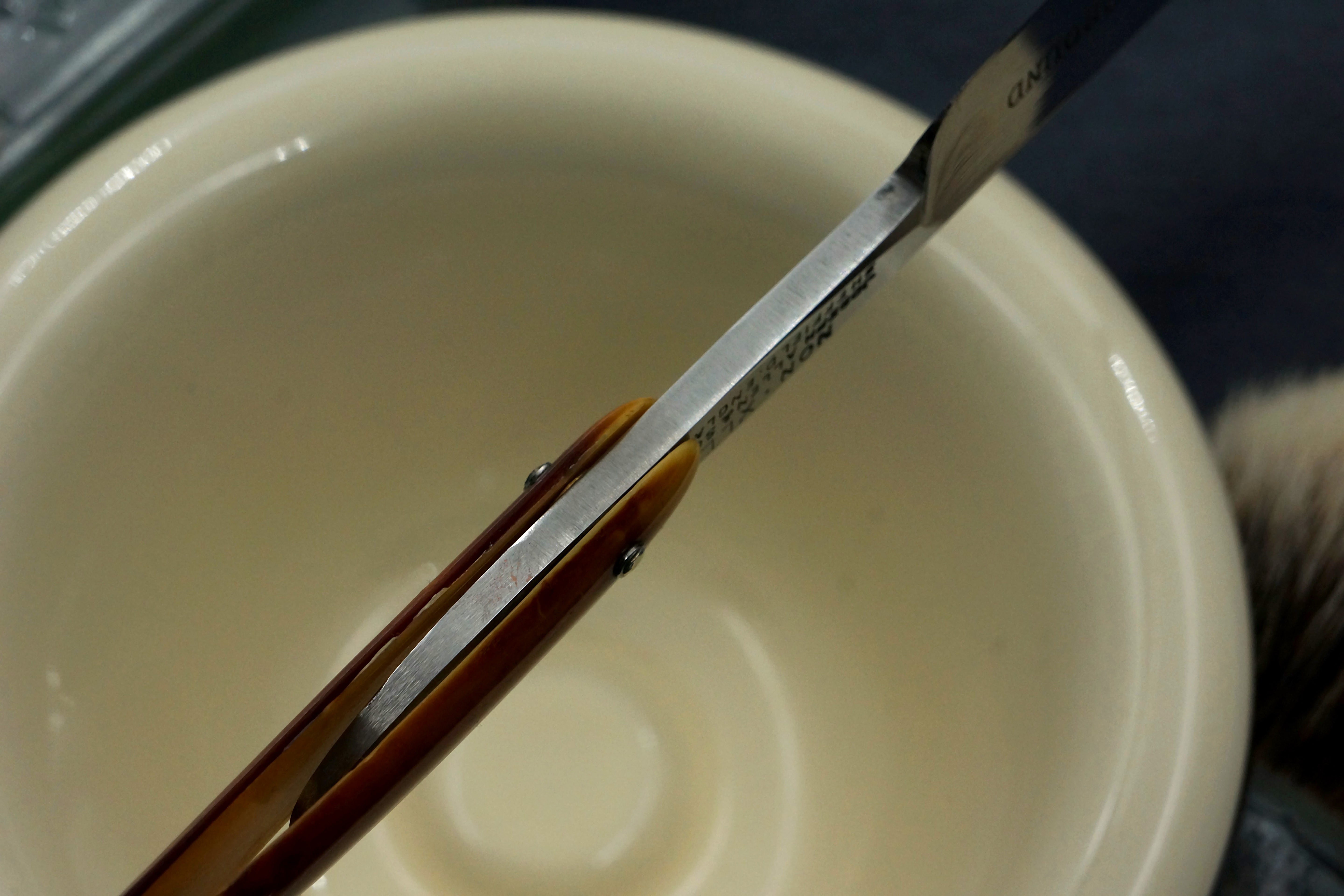 Joseph Allen & Sons "Medium Hollow Ground" with Fancy Scales - 5/8 Blade - Restored Sheffield Vintage Straight Razor - Shave Ready