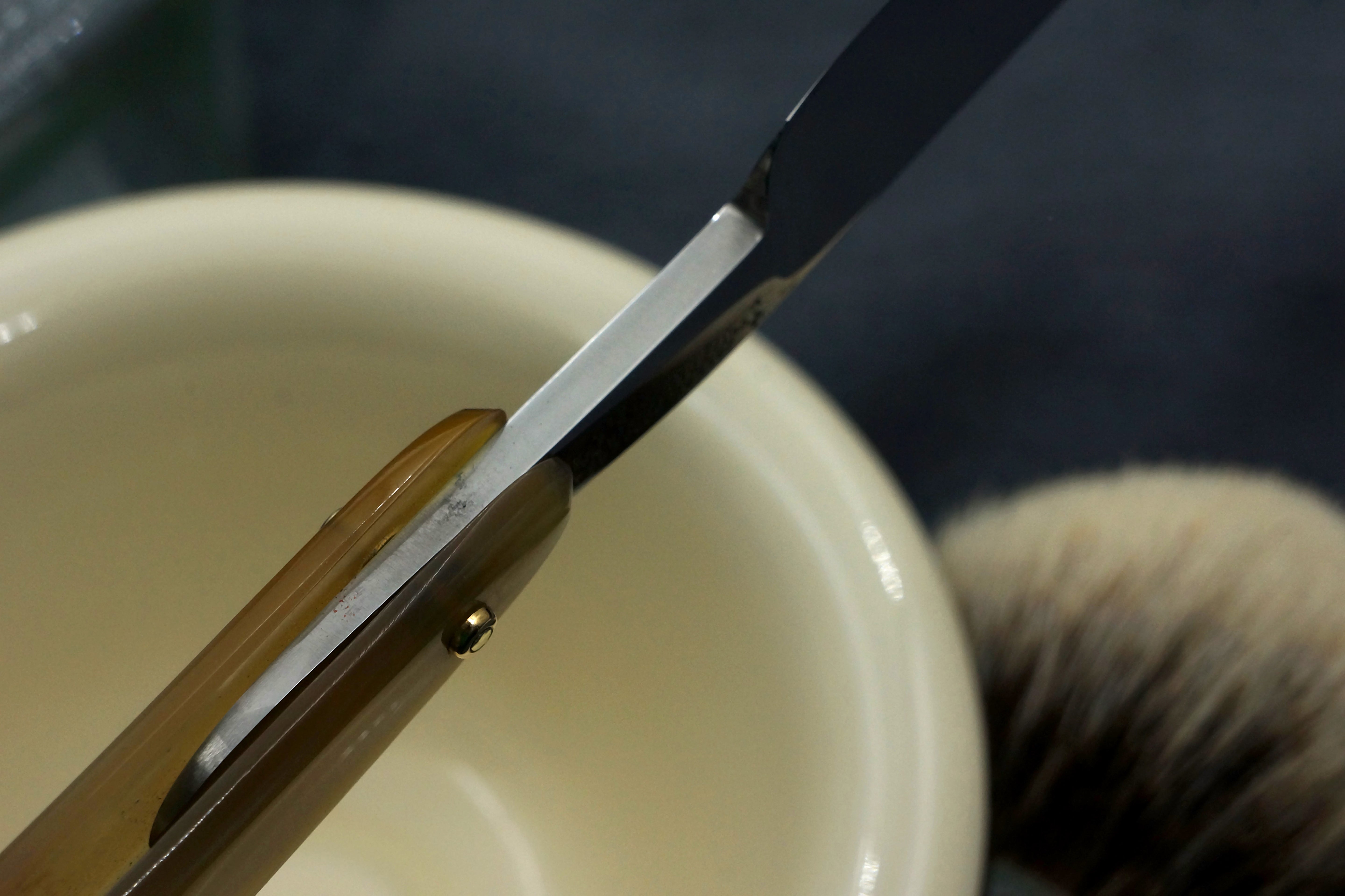 Joseph Rodgers & Sons "Improved Silver Steel" 13/16 Blade with New Horn Scales - Restored Sheffield Straight Razor - Shave Ready